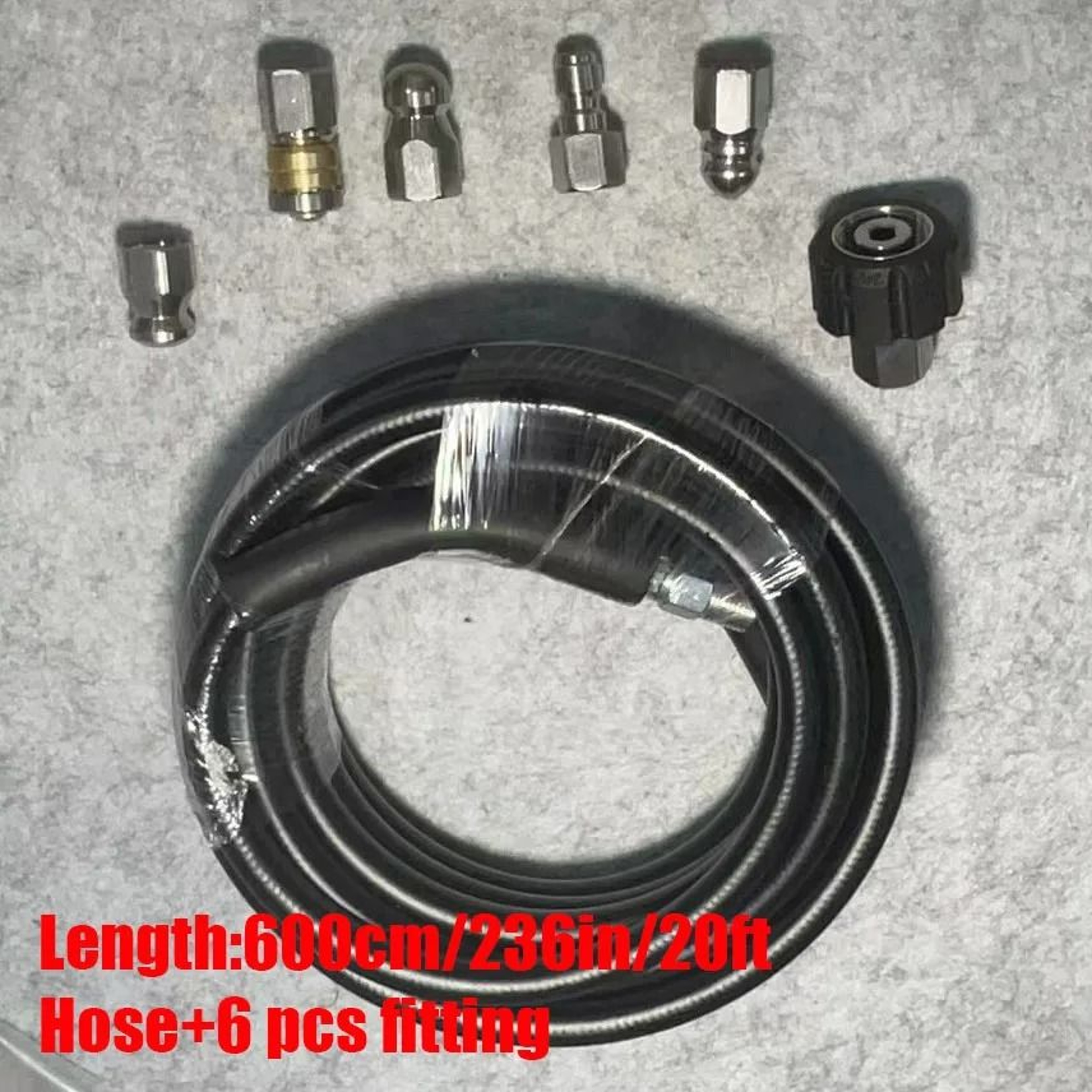 100 Foot Pressure Washer Sewer Jetter Kit 6