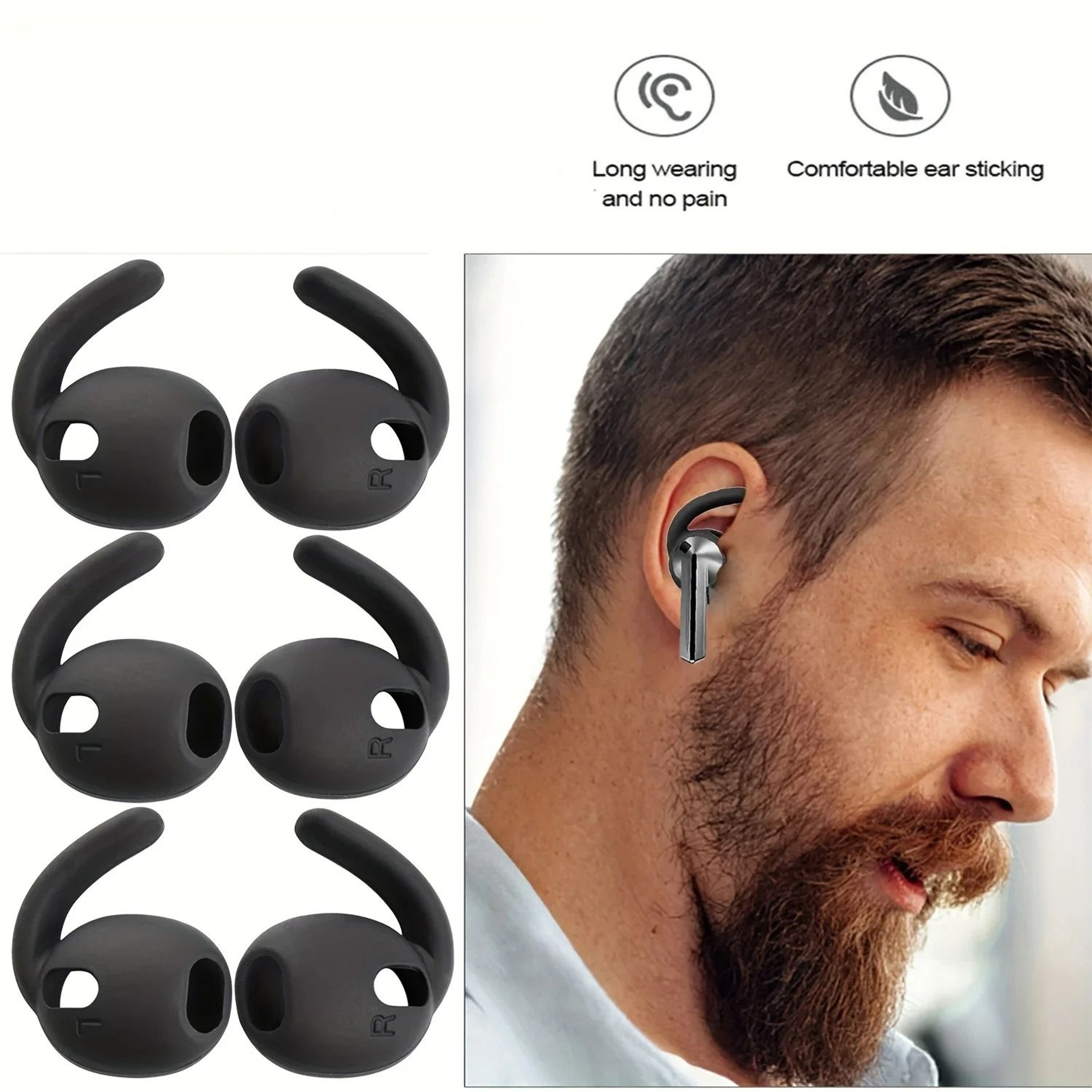 Silicone Ear Covers With Hooks For Galaxy Buds3 Series 2