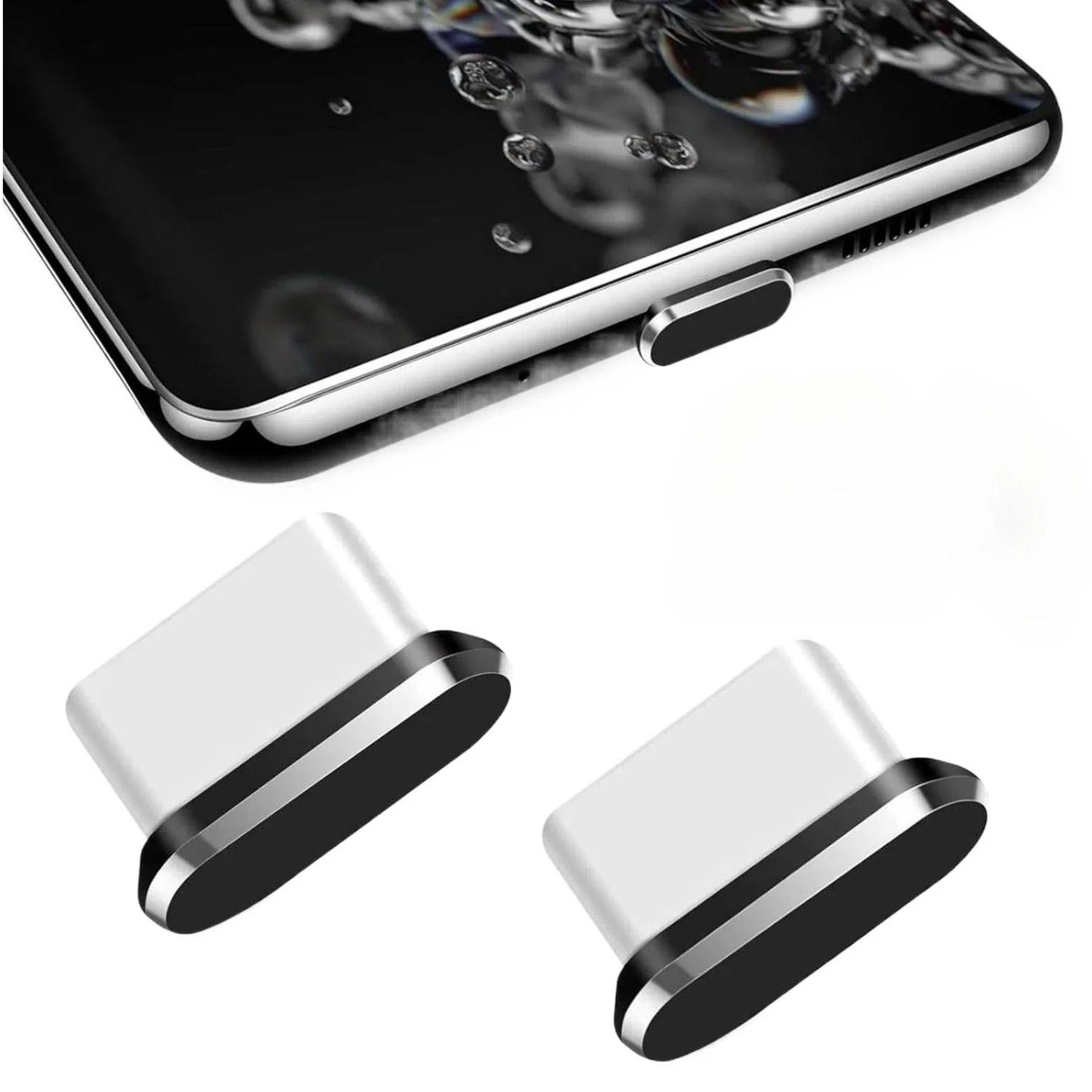 Metal USB C Charging Port Dust Plug Set 8