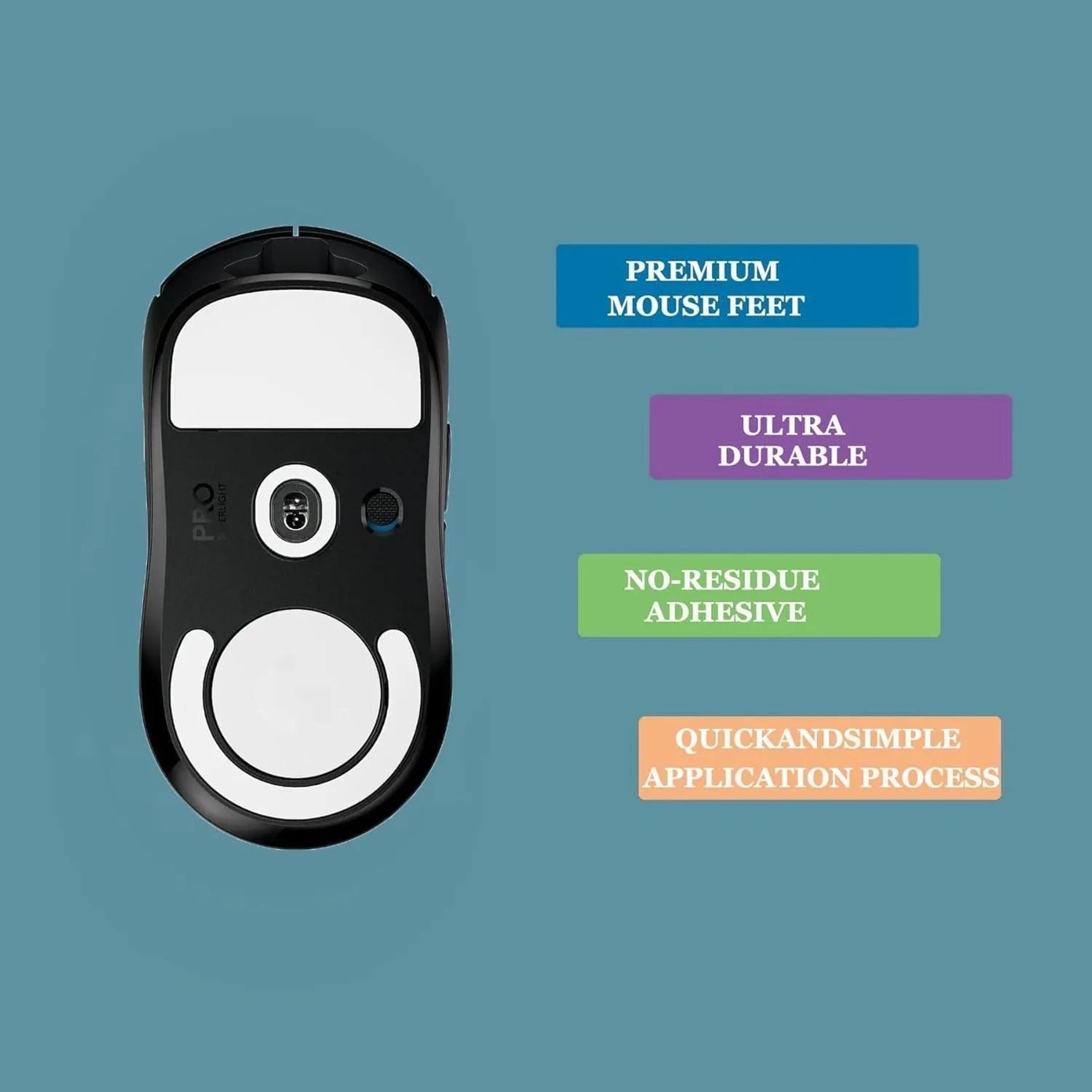 Smooth Glide PTFE Mouse Feet For Logitech Superlight 2
