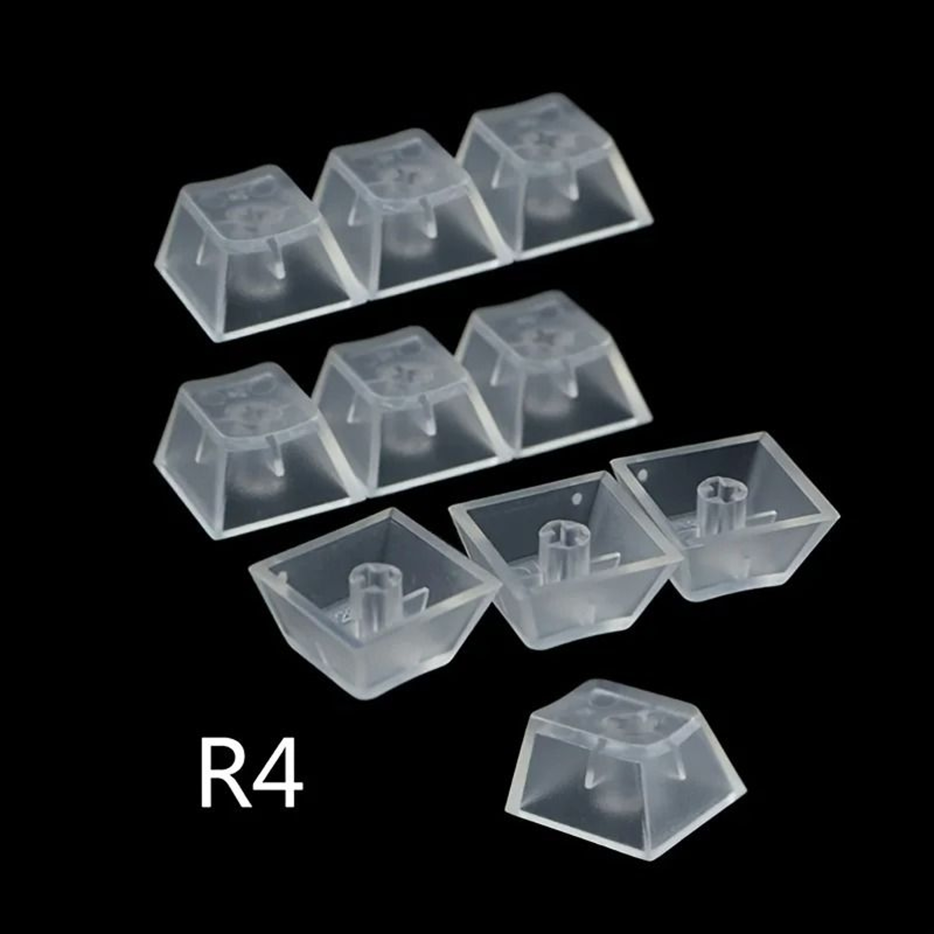 Frosted Transparent R4 Backlit Keycap Set 0