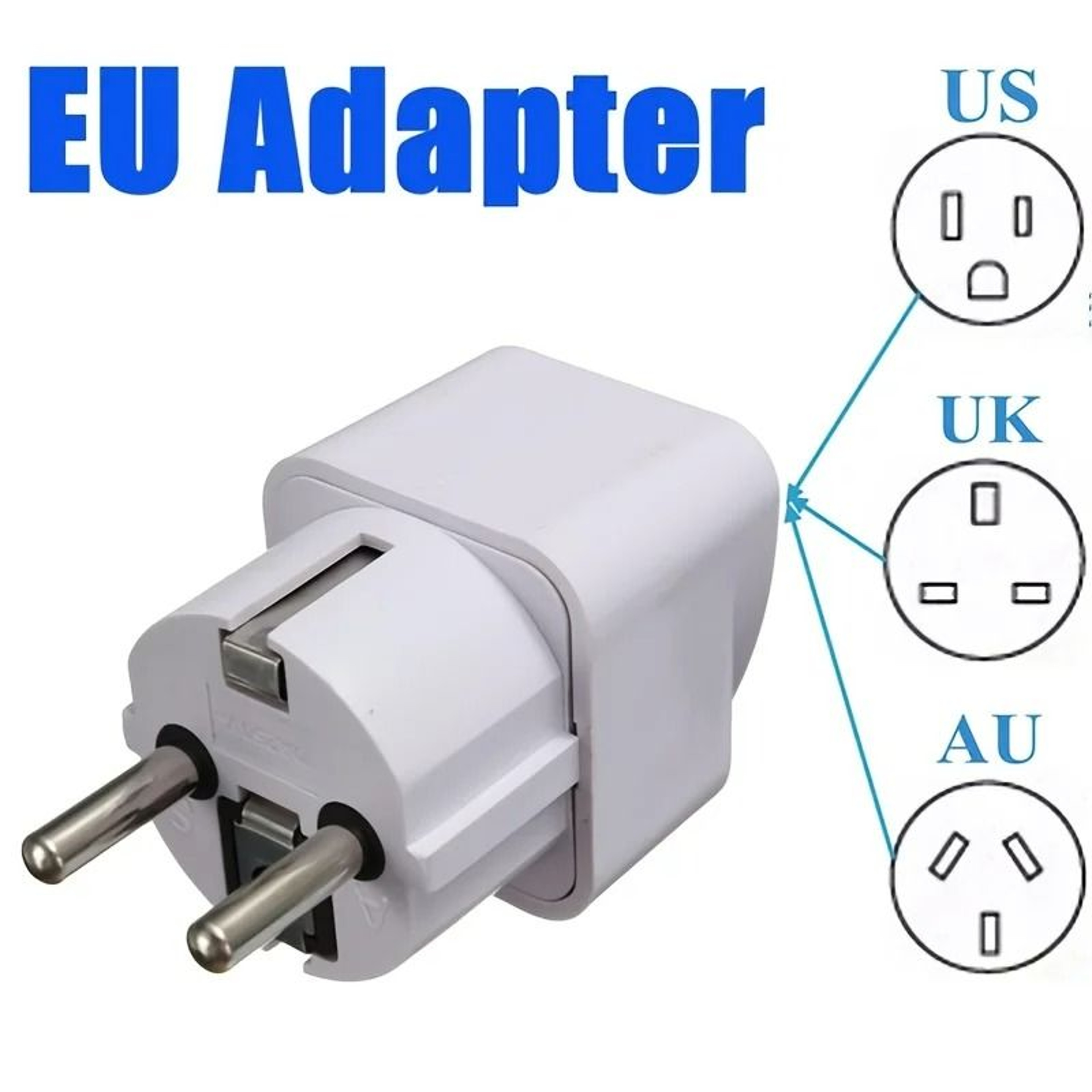 EuroLink Universal Two Pin Travel Plug Adapter 6