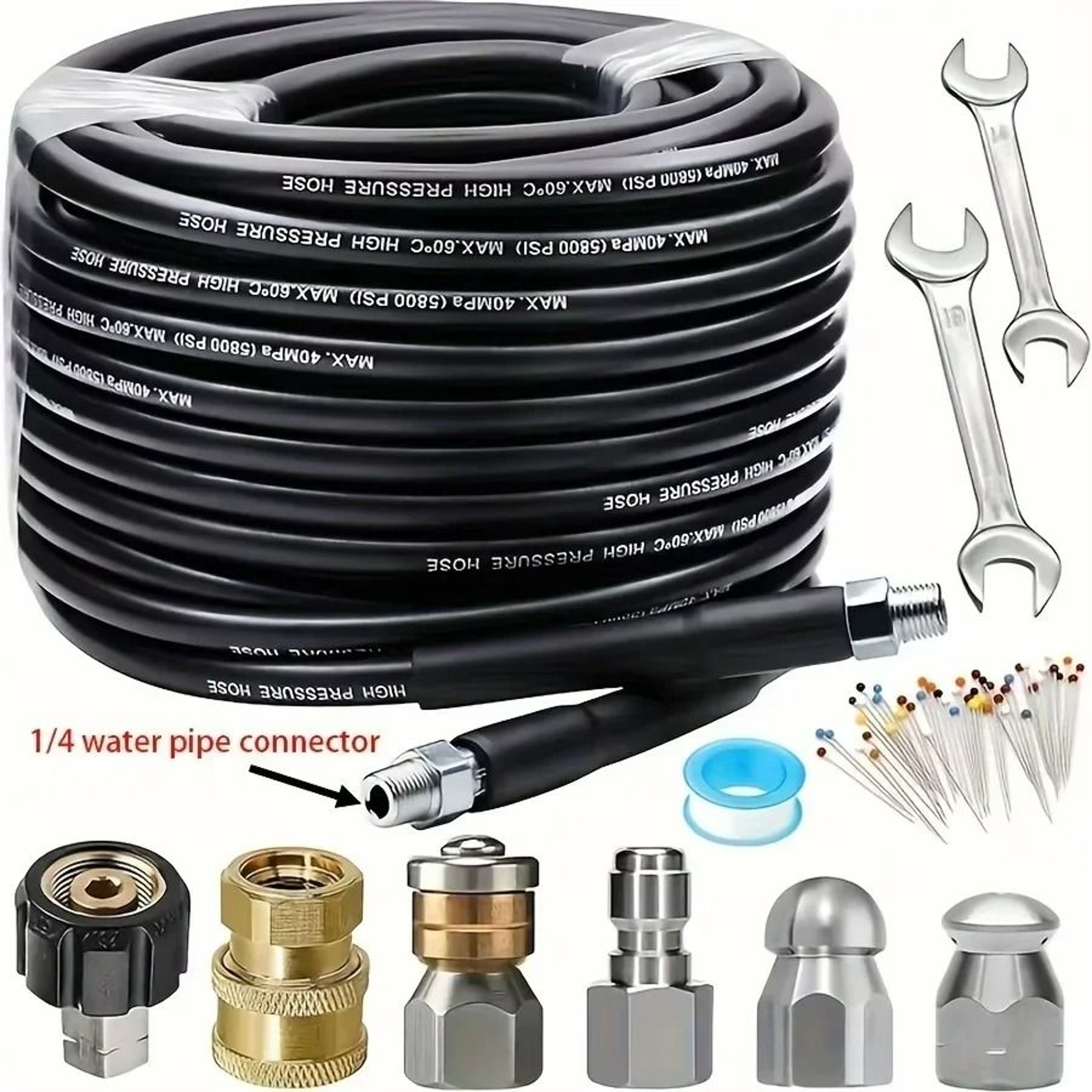 FlowJet 1600 PSI Pressure Washer Drain Cleaning Kit 3