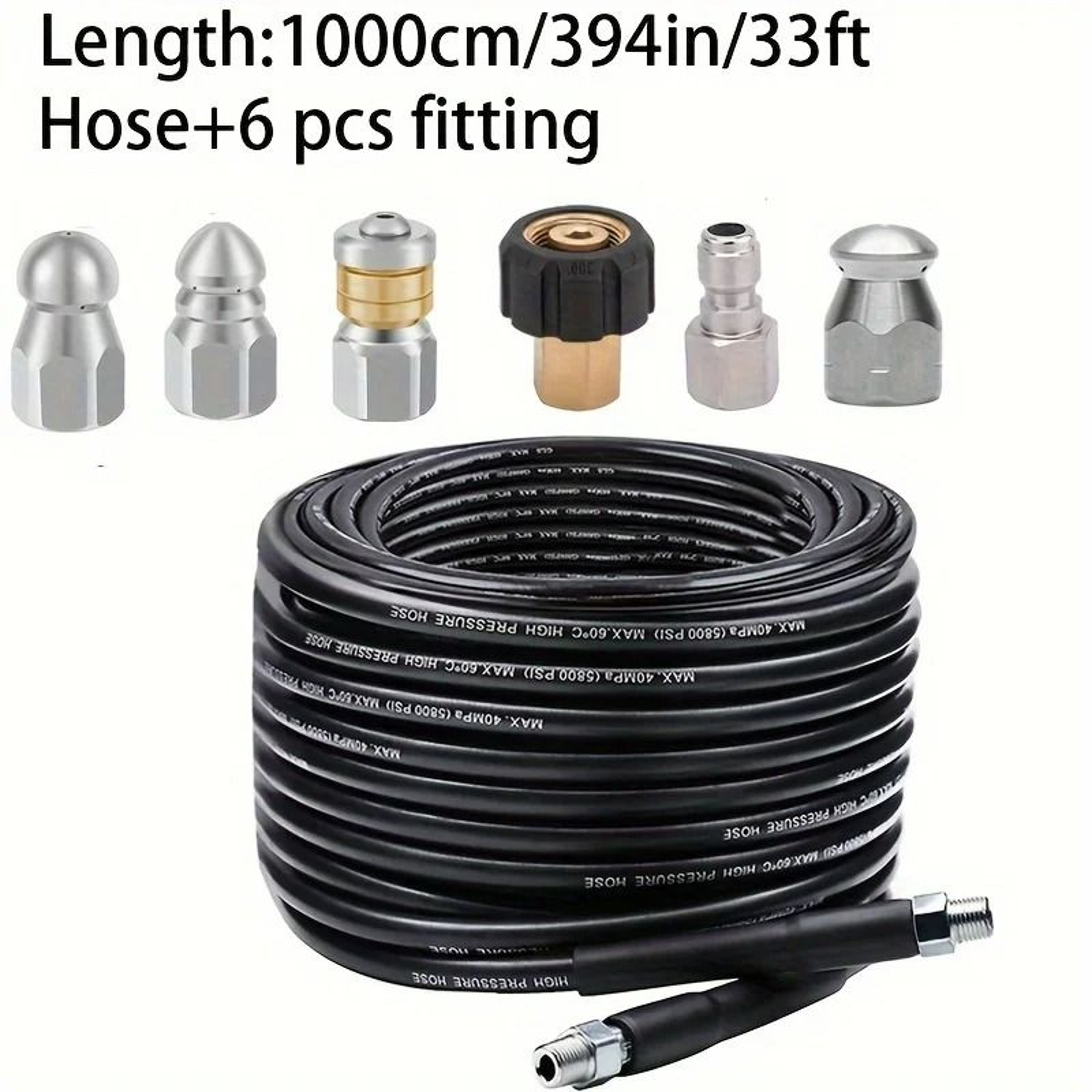 High Pressure Sewer Jetter Kit 8
