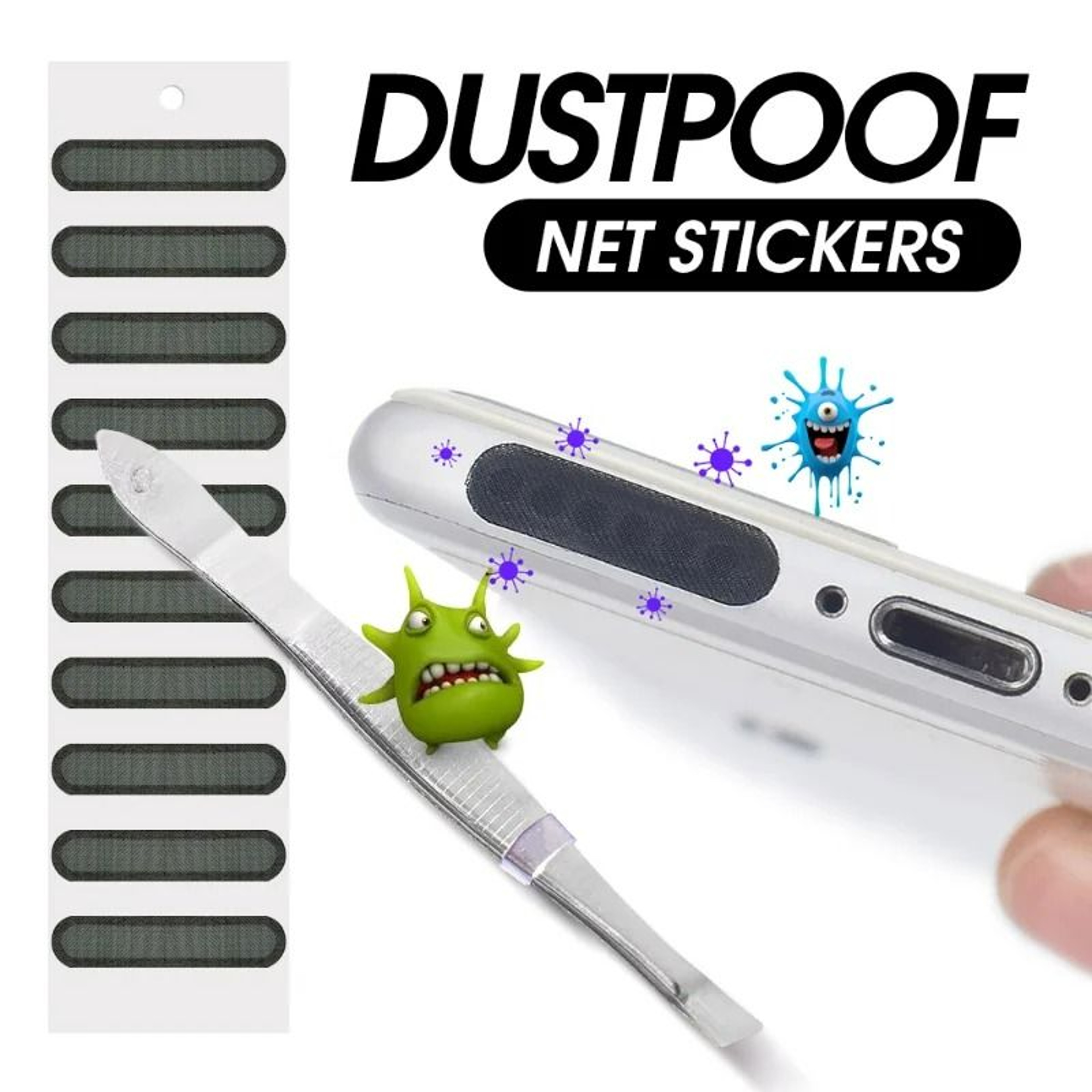Universal Phone Port Mesh Covers 1