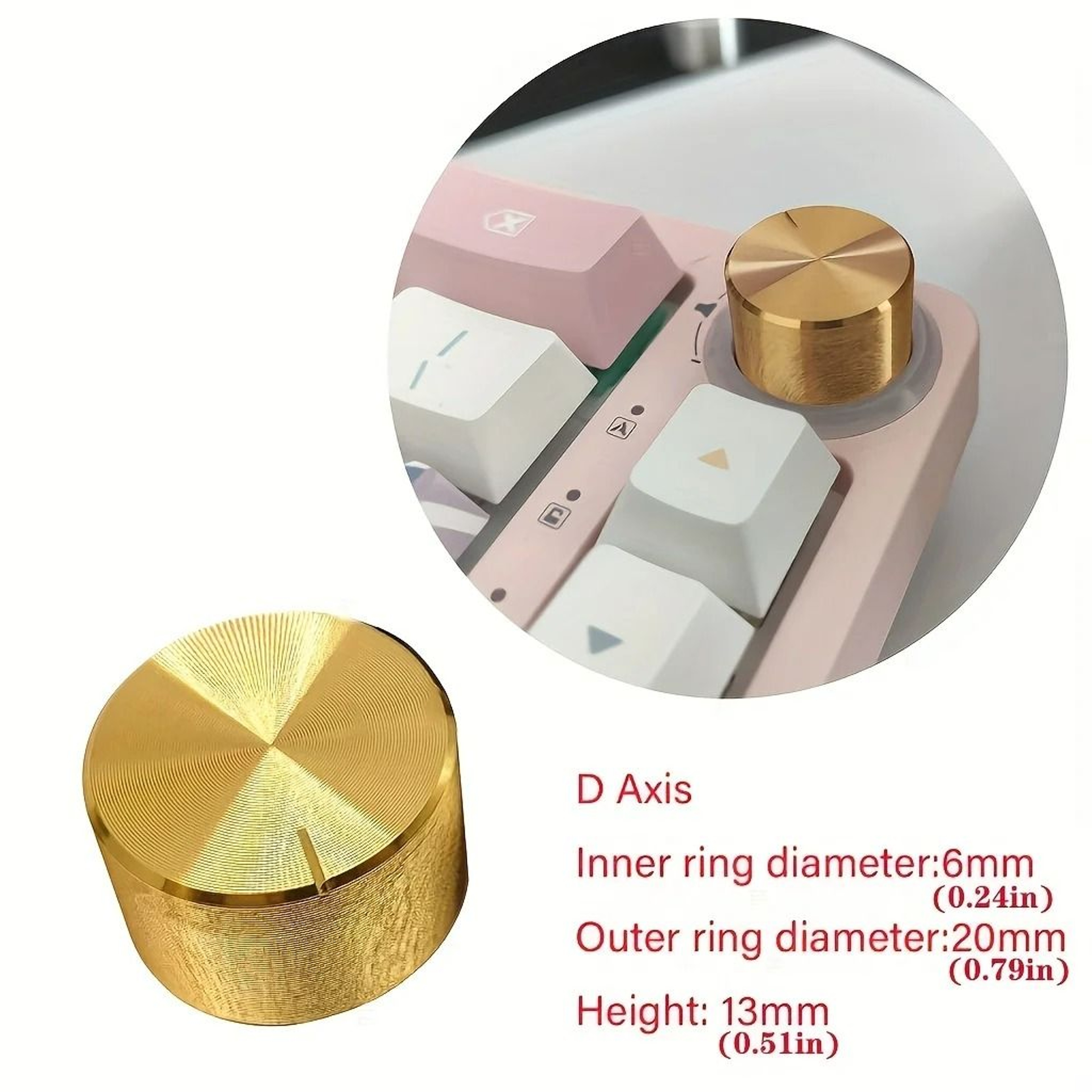 Precision Metal Keyboard Rotary Knob 6
