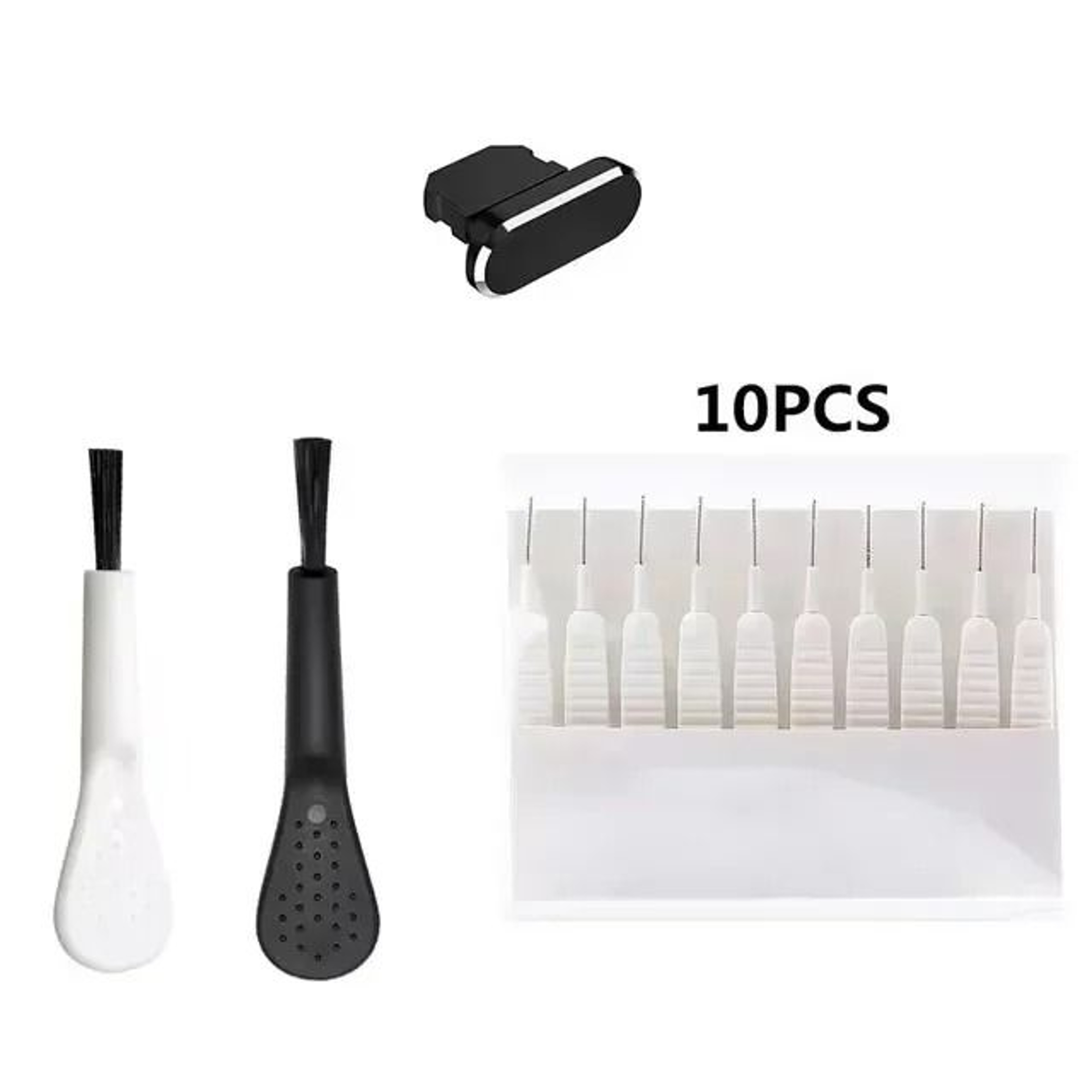 Phone Charging Port Dust Plug And Cleaning Brush Set 8