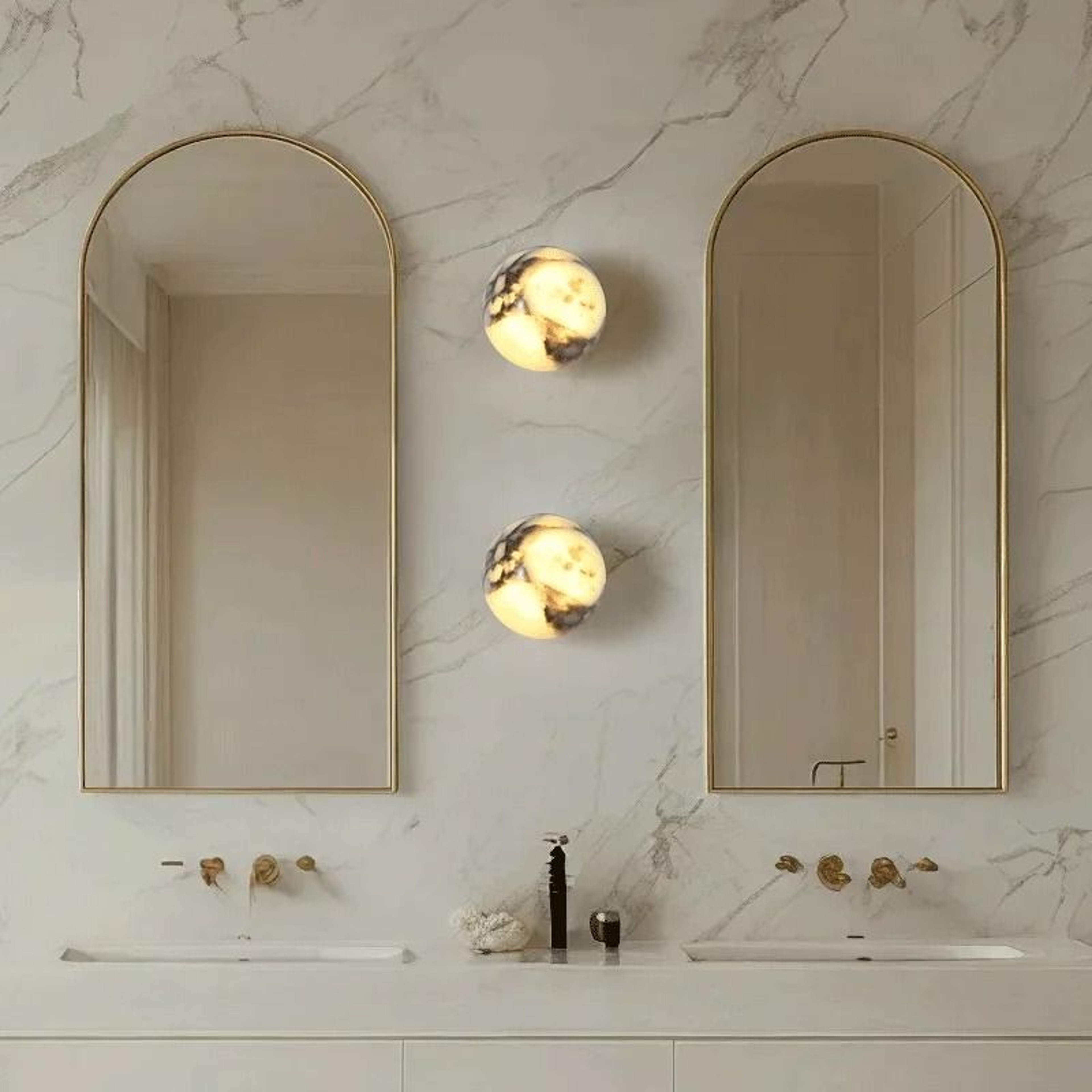 Marble Orb LED Wall Sconce 3