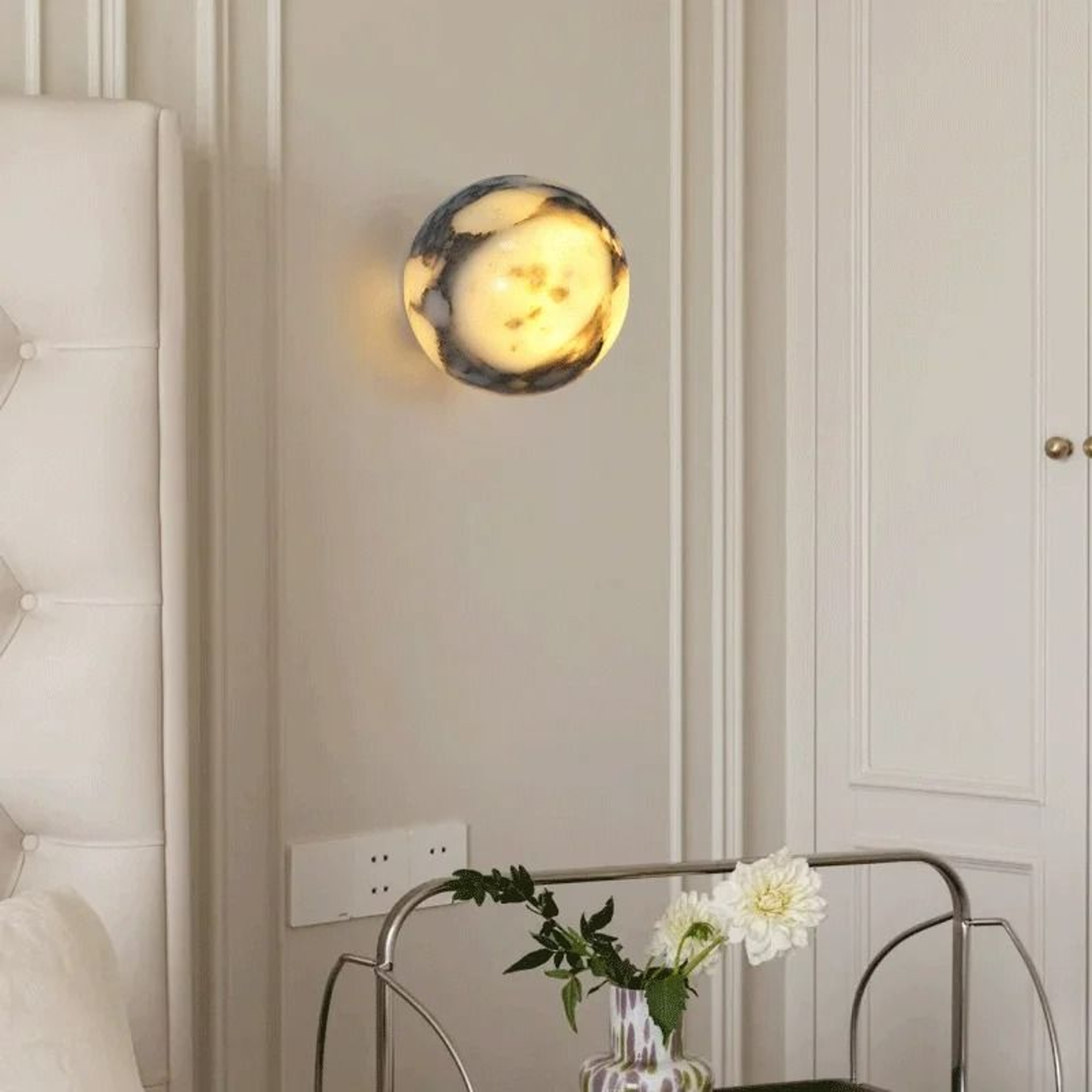 Marble Orb LED Wall Sconce 1
