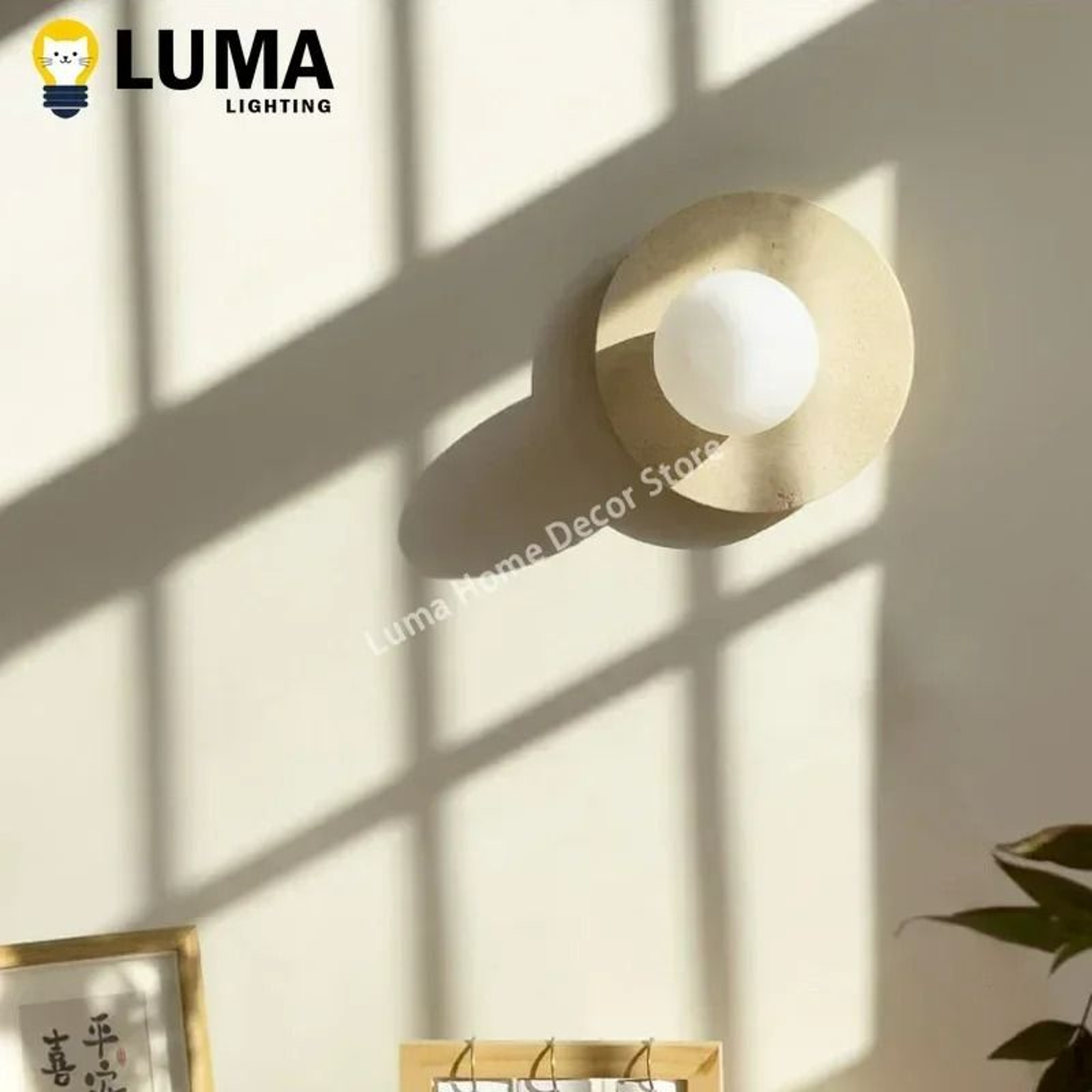 Travertine Globe Wall Ceiling Light 5