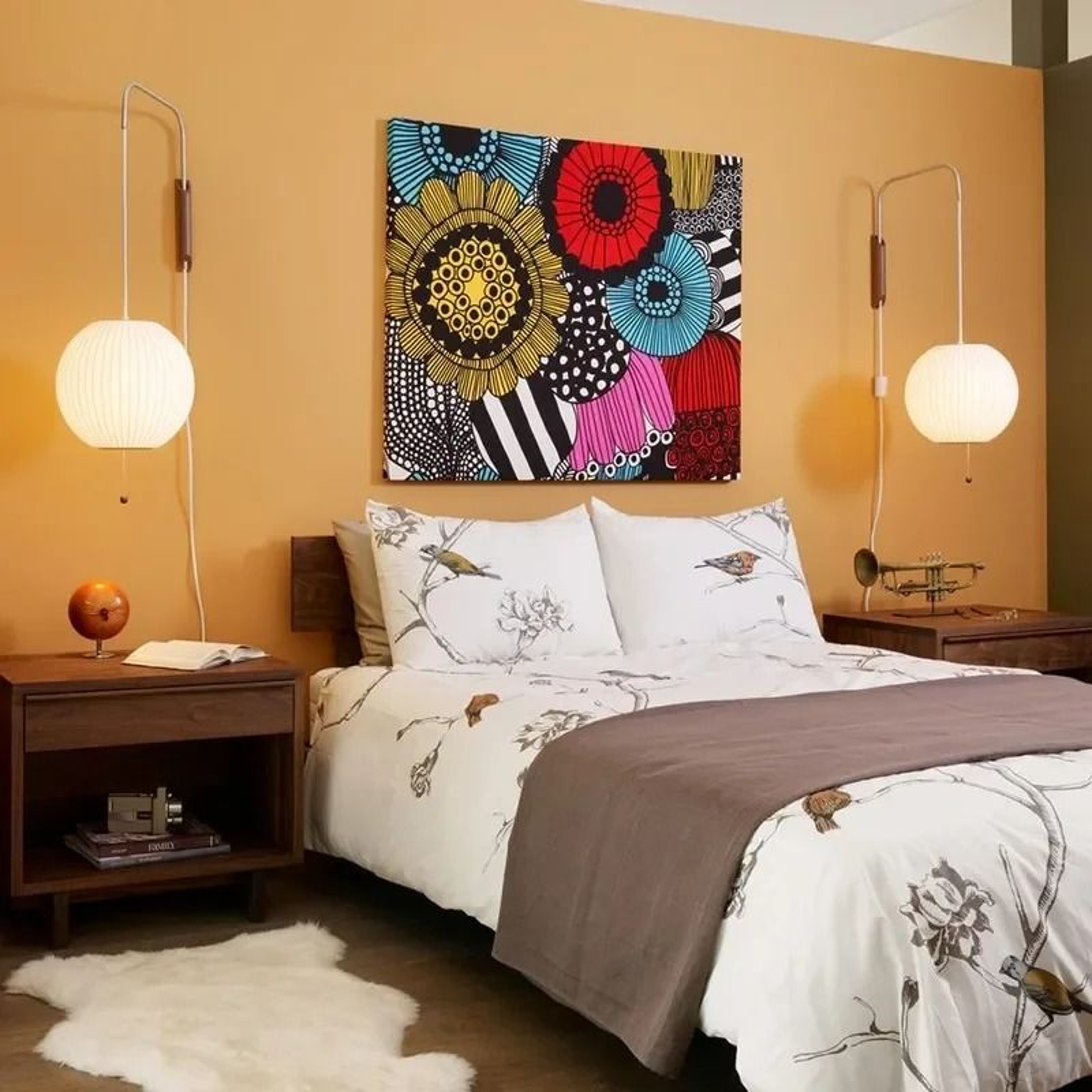 Serene Wabi Sabi Fabric Wall Lamp 5