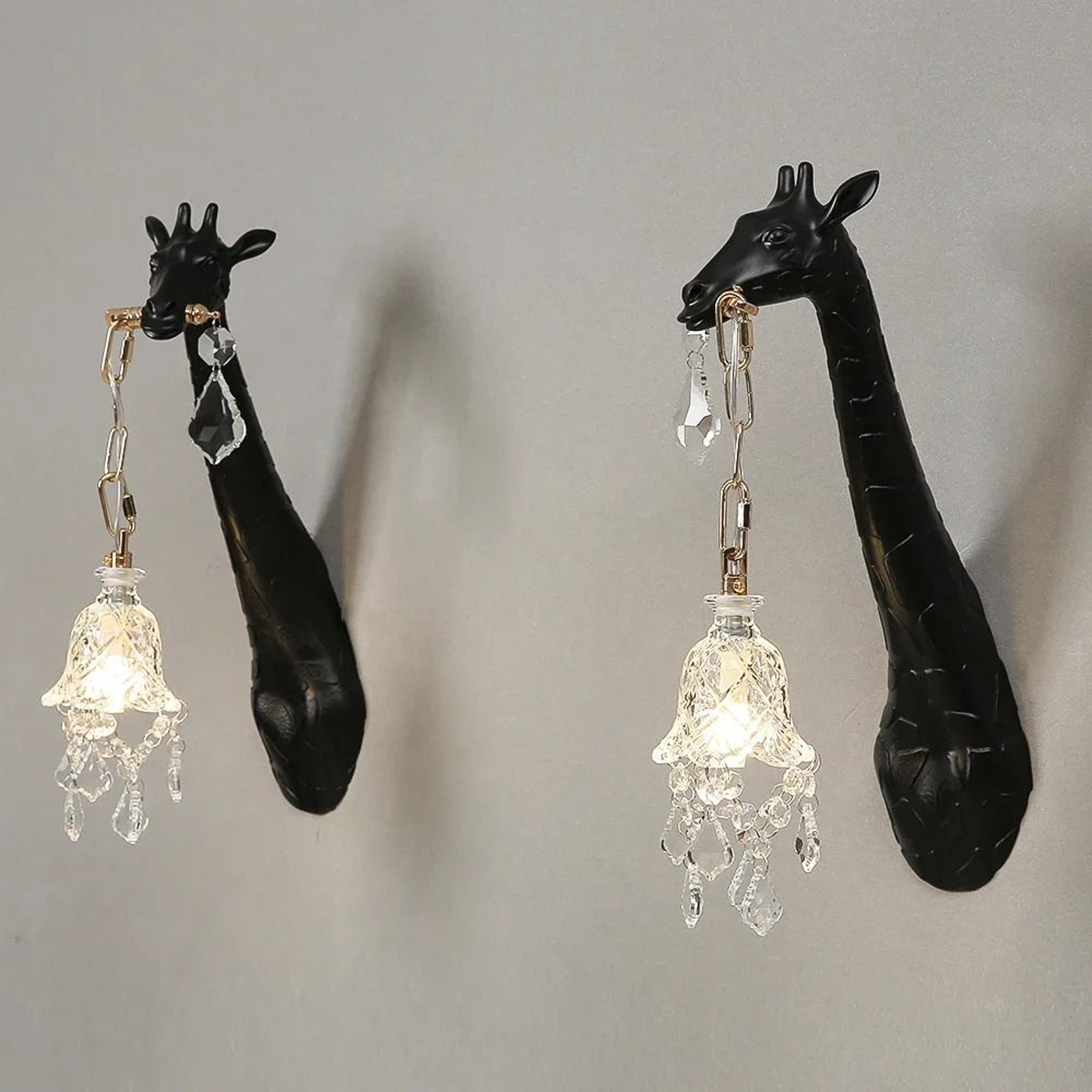 Golden Giraffe Resin Wall Sconce 10