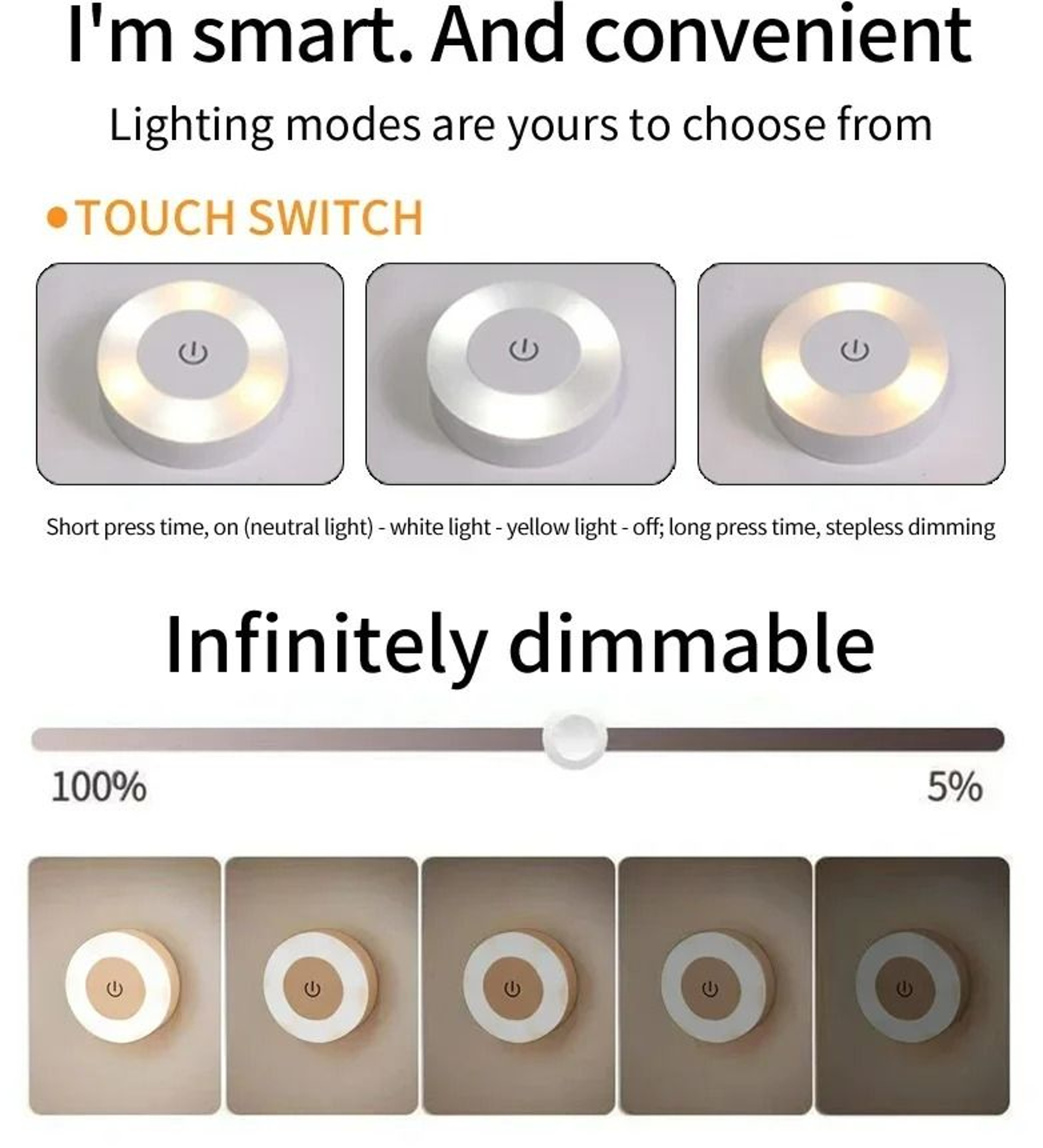 GlowDisc Magnetic Reading Night Light 1