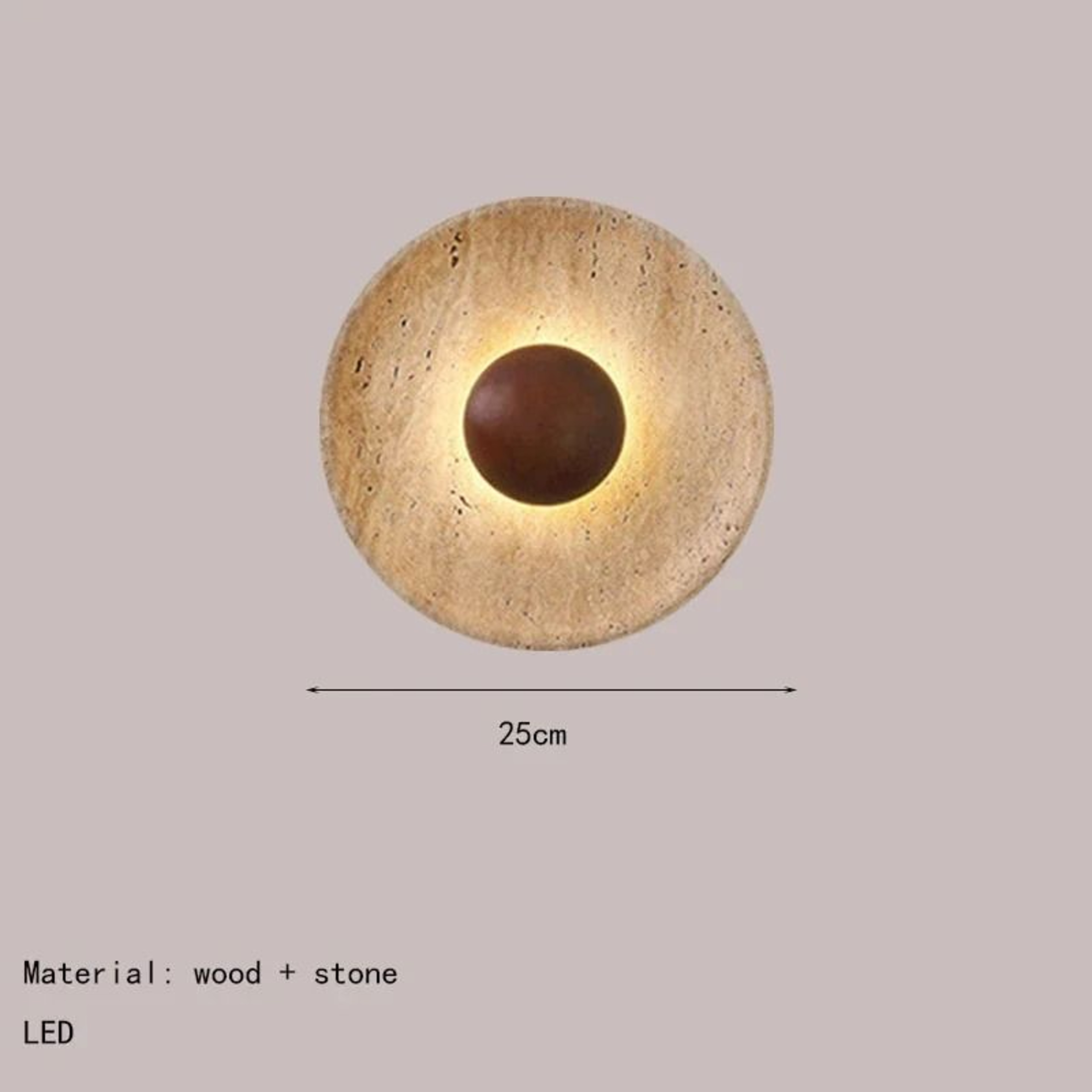 Terrawood Stone Ambient Wall Light 6