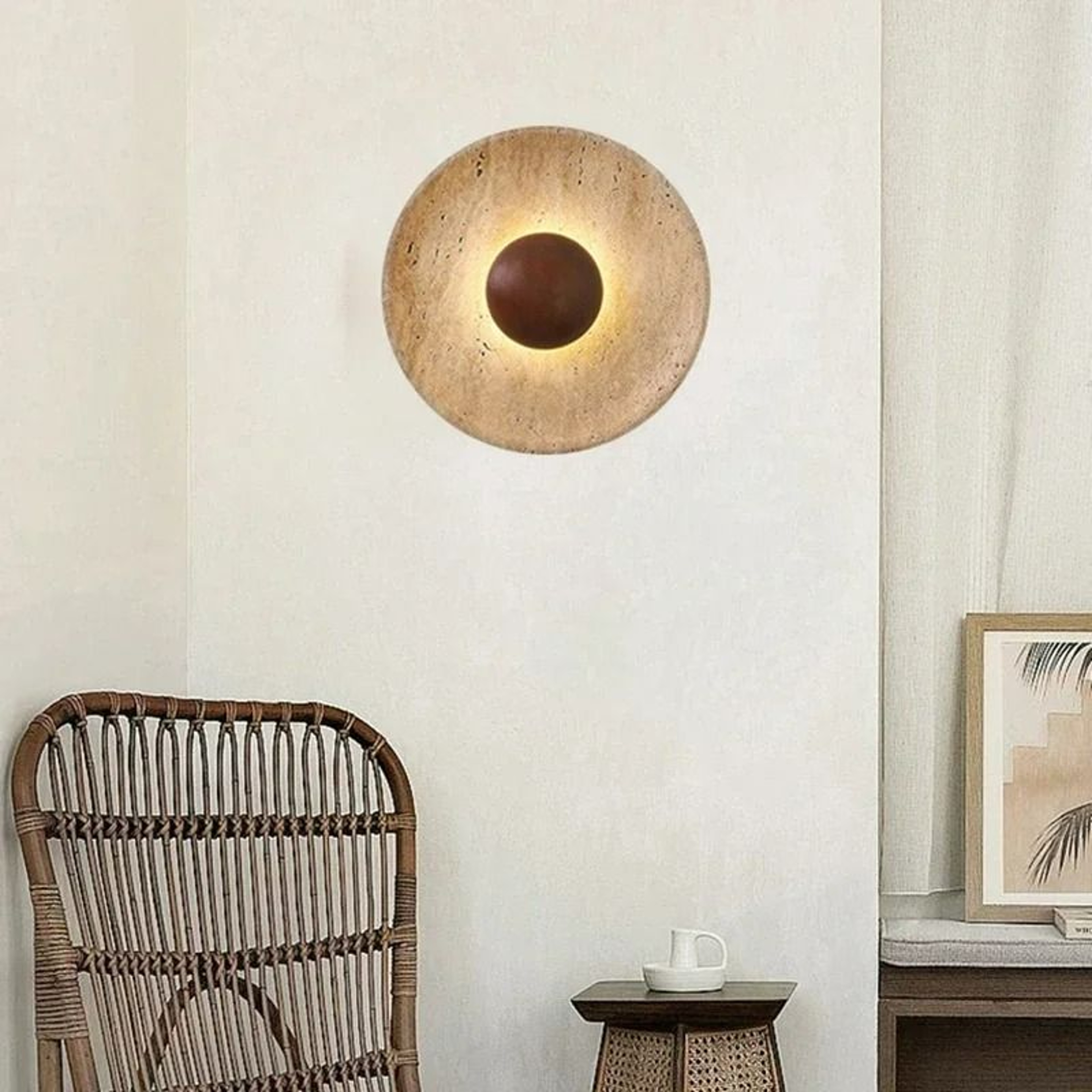 Terrawood Stone Ambient Wall Light 1