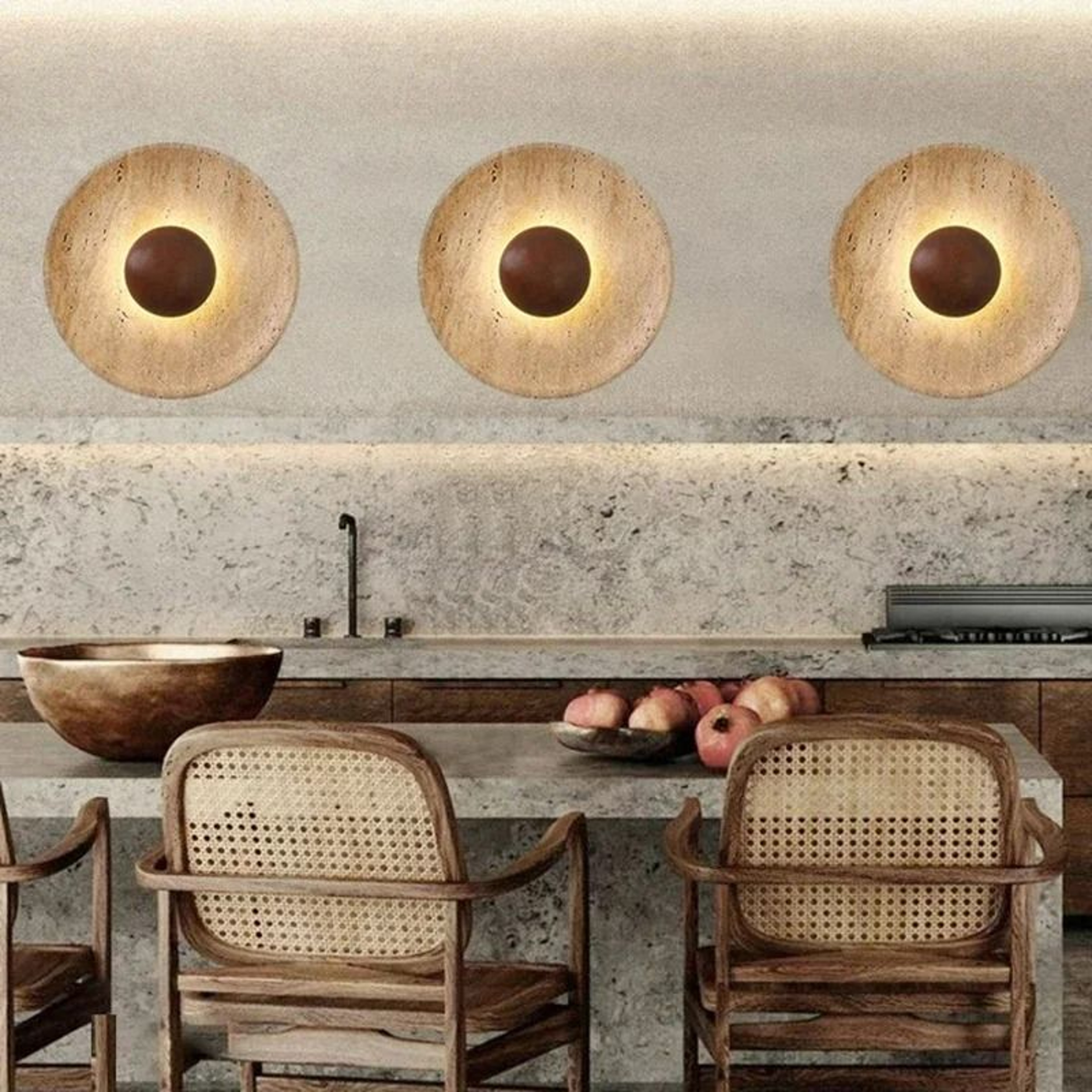 Terrawood Stone Ambient Wall Light 3
