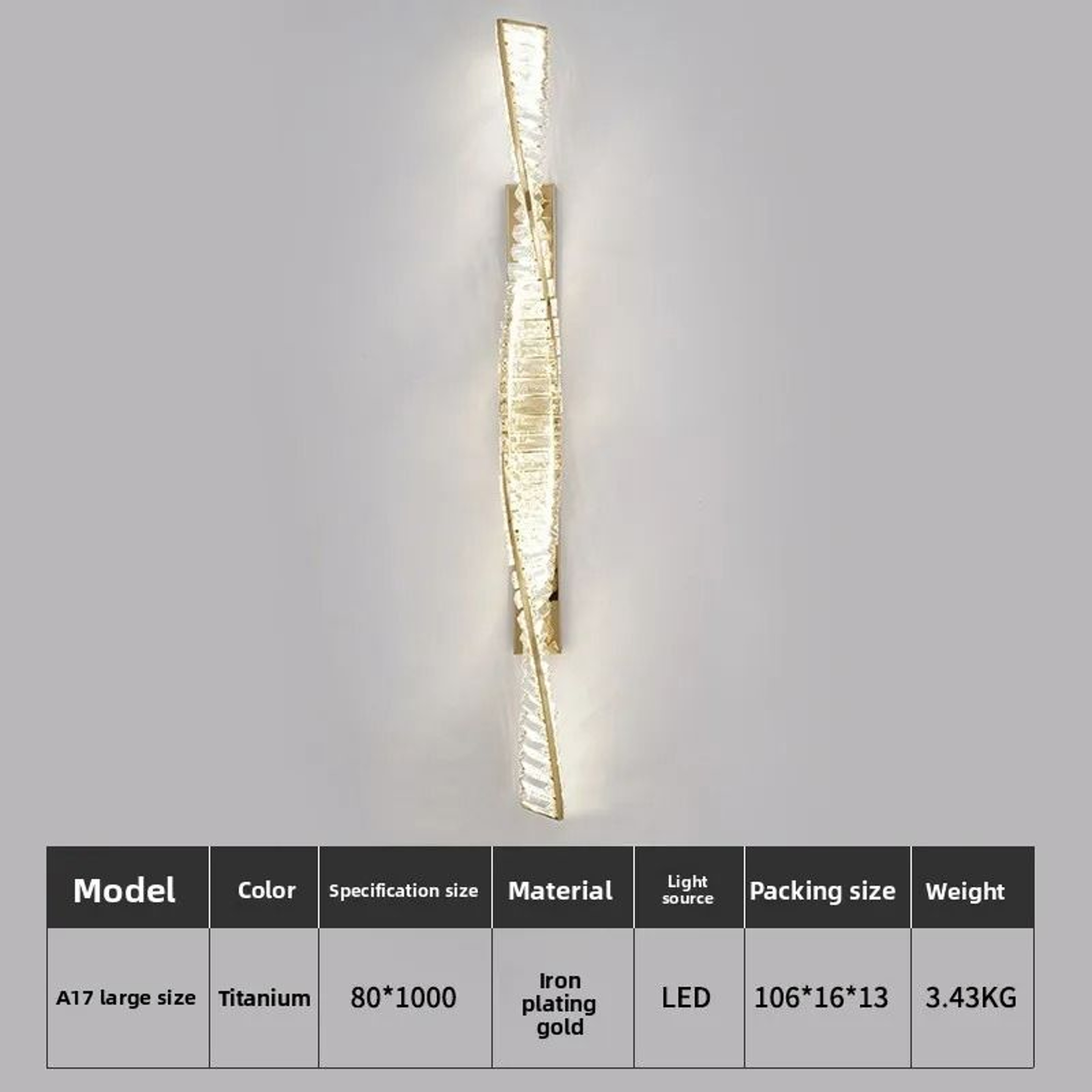 Crystelle Radiant LED Wall Lamp 5