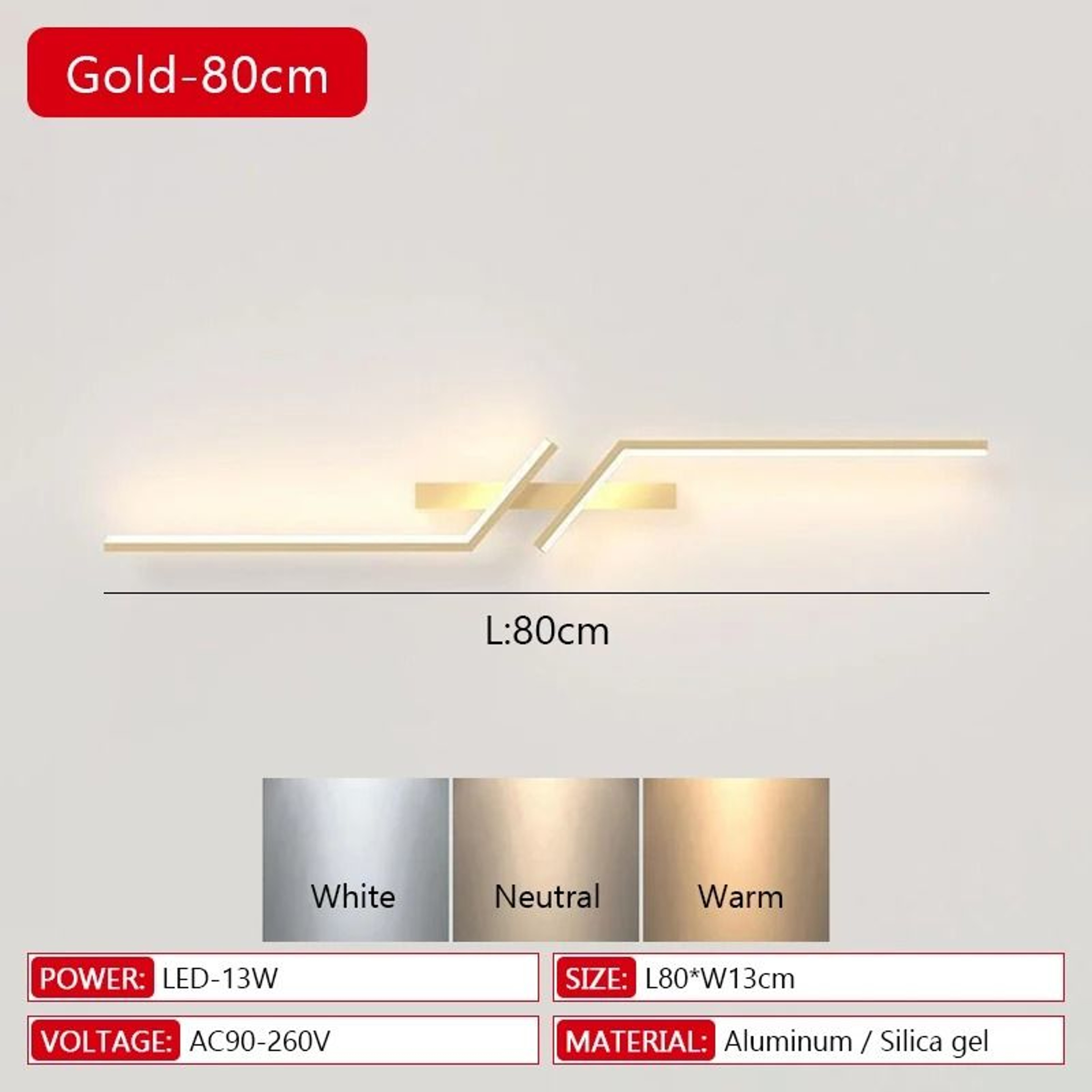 Linelux Slim LED Wall Sconce 10