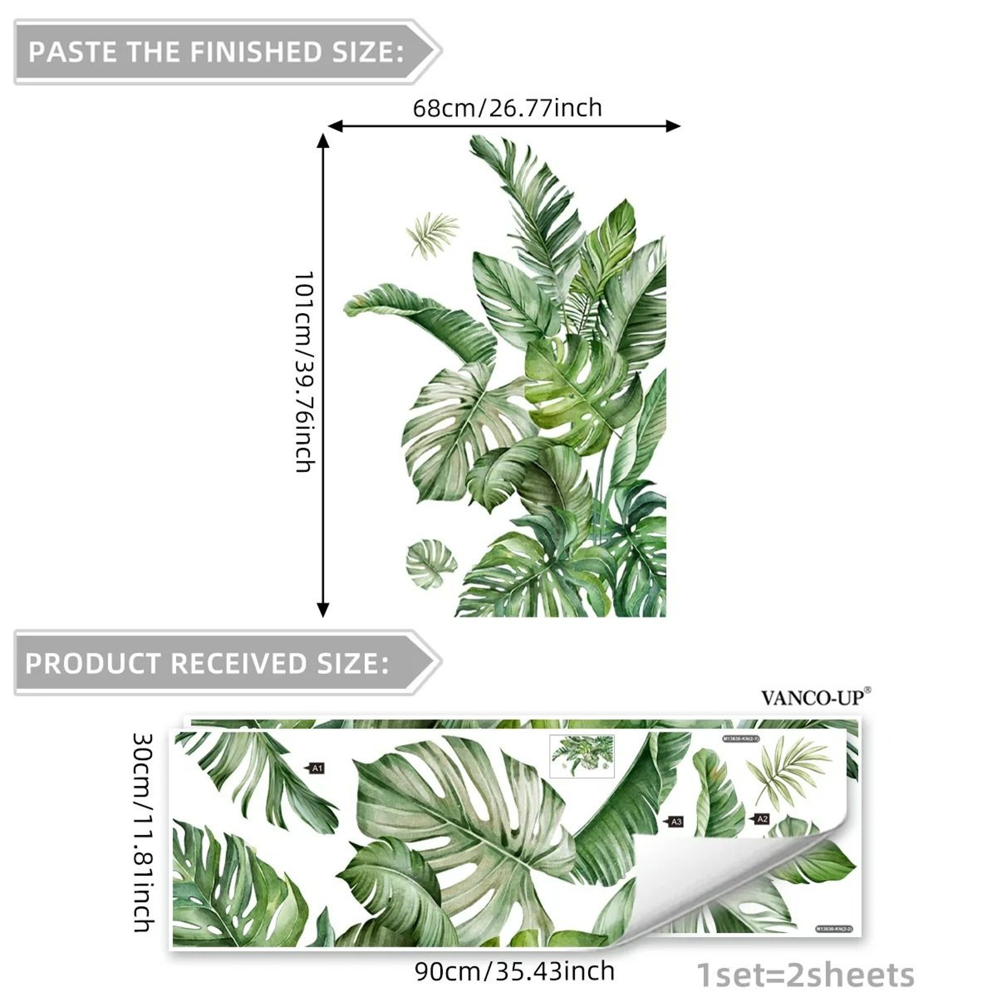 Monstera Haven Wall Decal Set 7