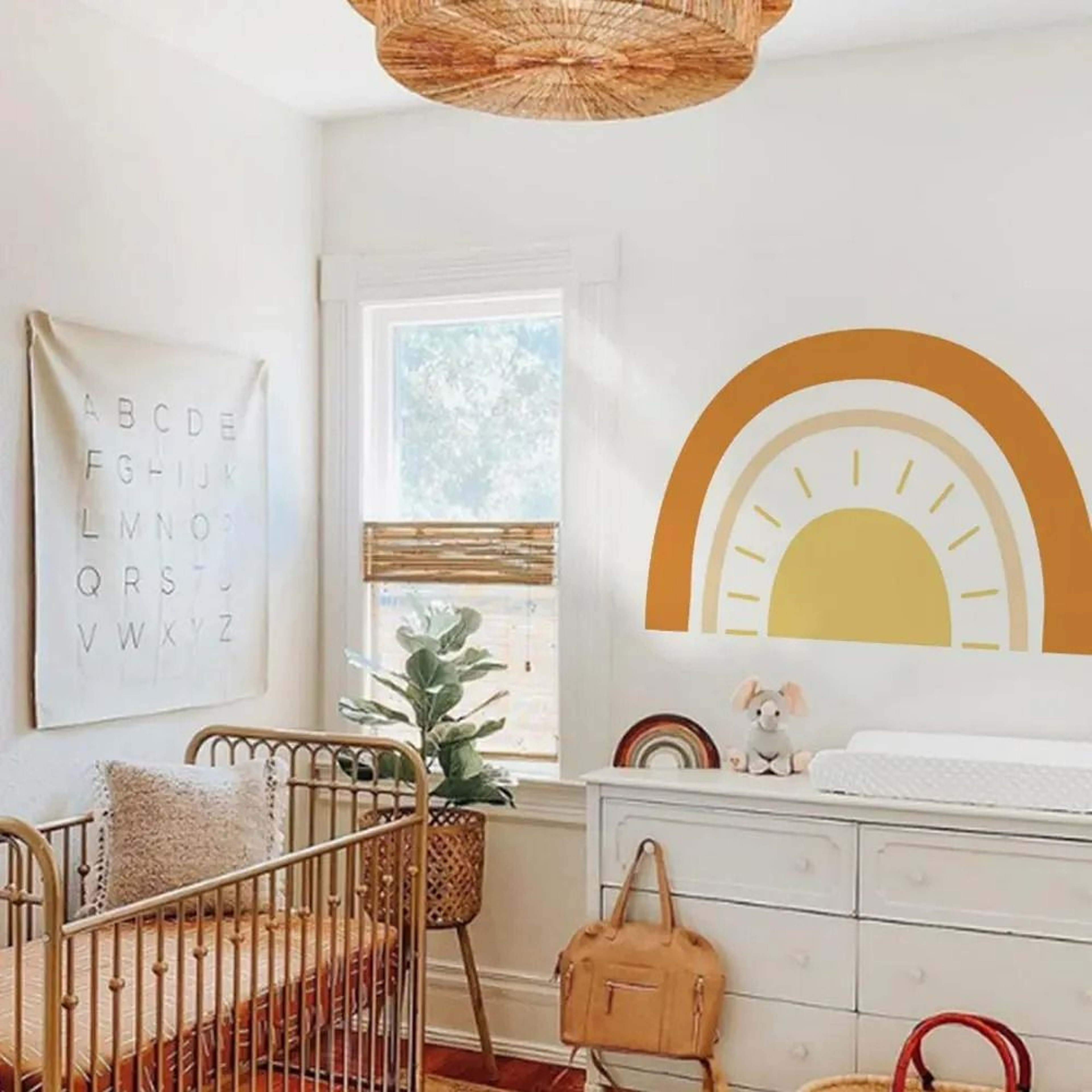 Sunrise Boho Nursery Wall Decal 5