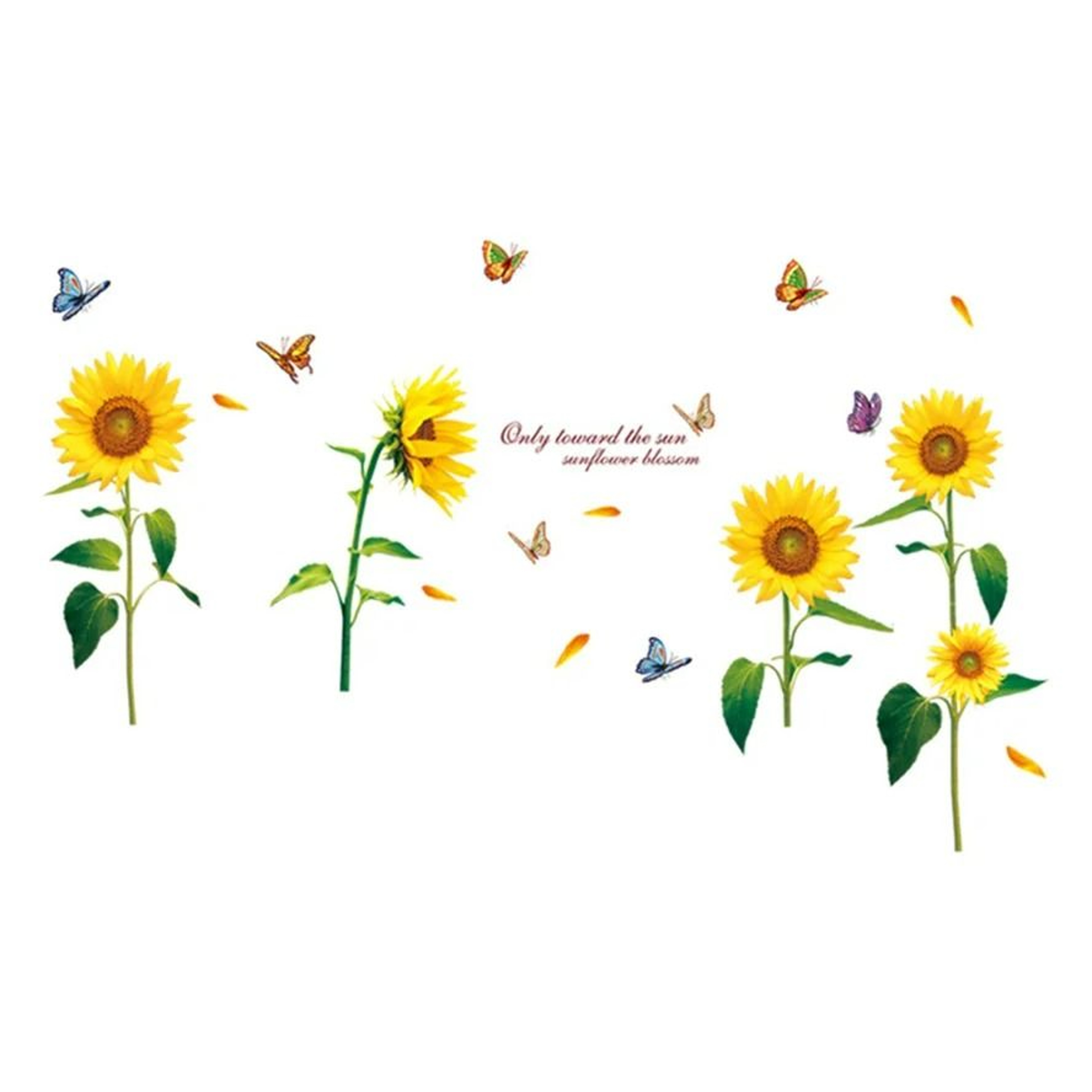 Lavender Meadow Butterfly Wall Decals 5