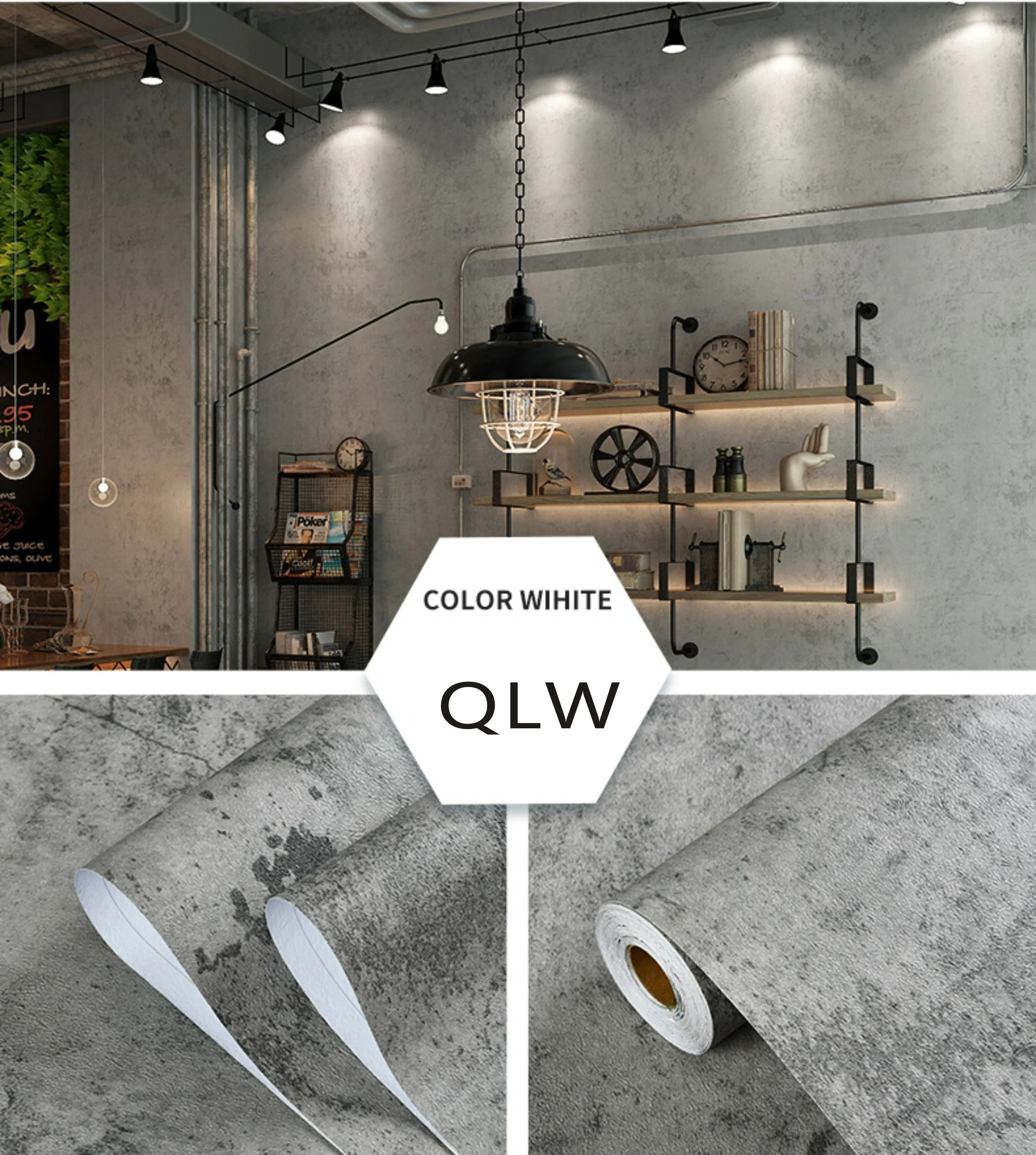 Urban Cement Peel Stick Wallpaper 3