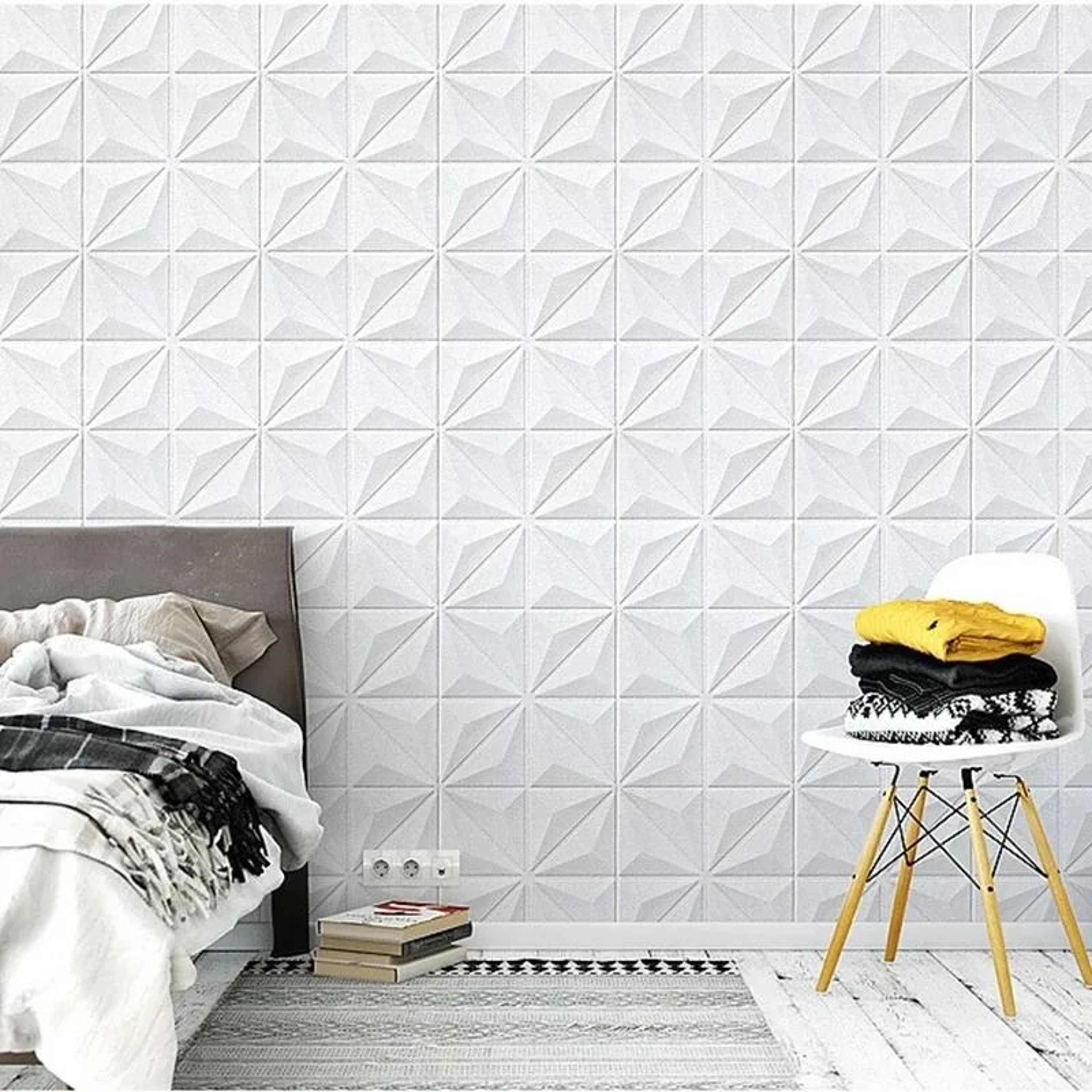 Cushioned 3D Wall Panel Tiles 5