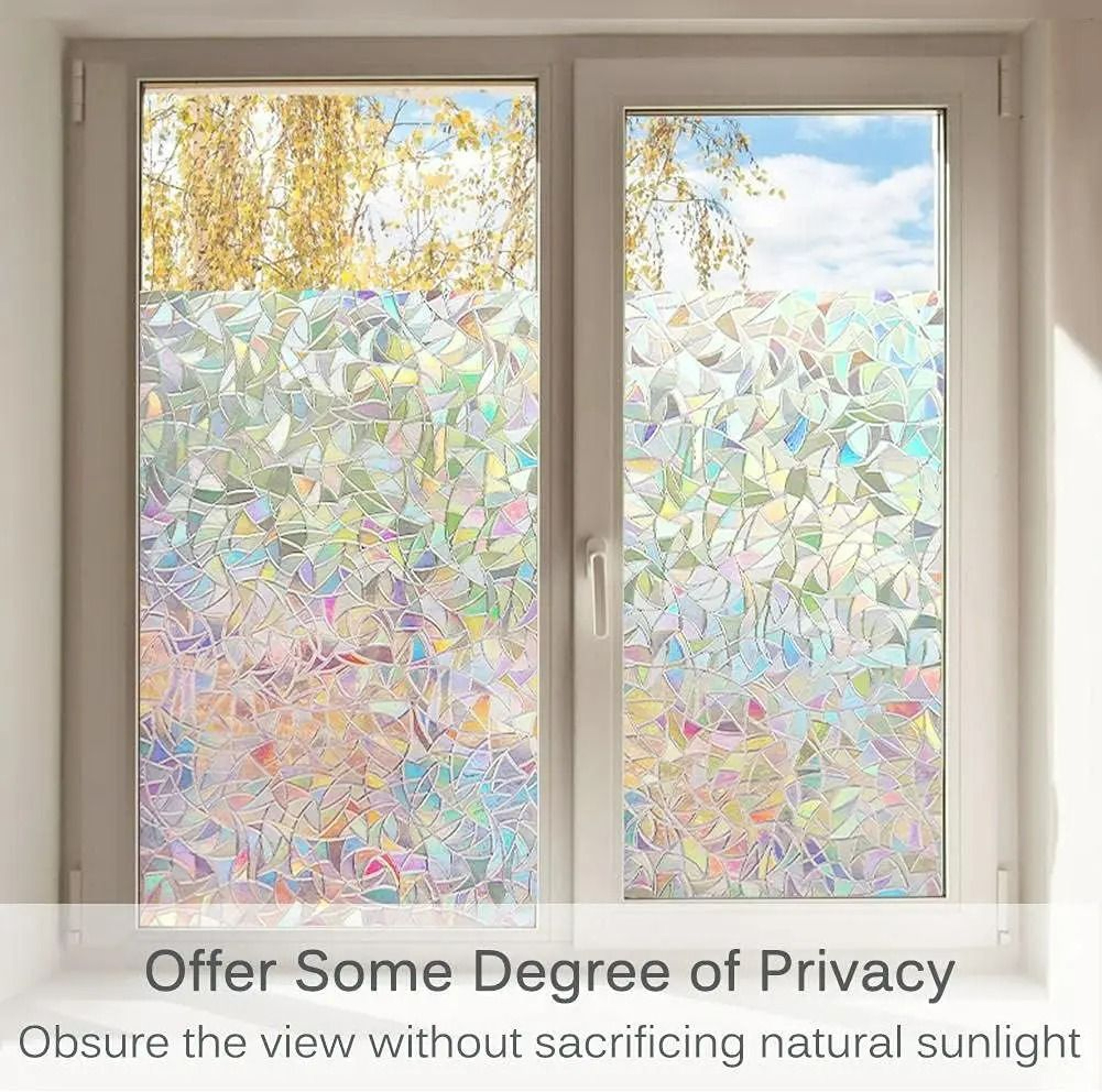 PrismGlow Stained Glass Privacy Film 4