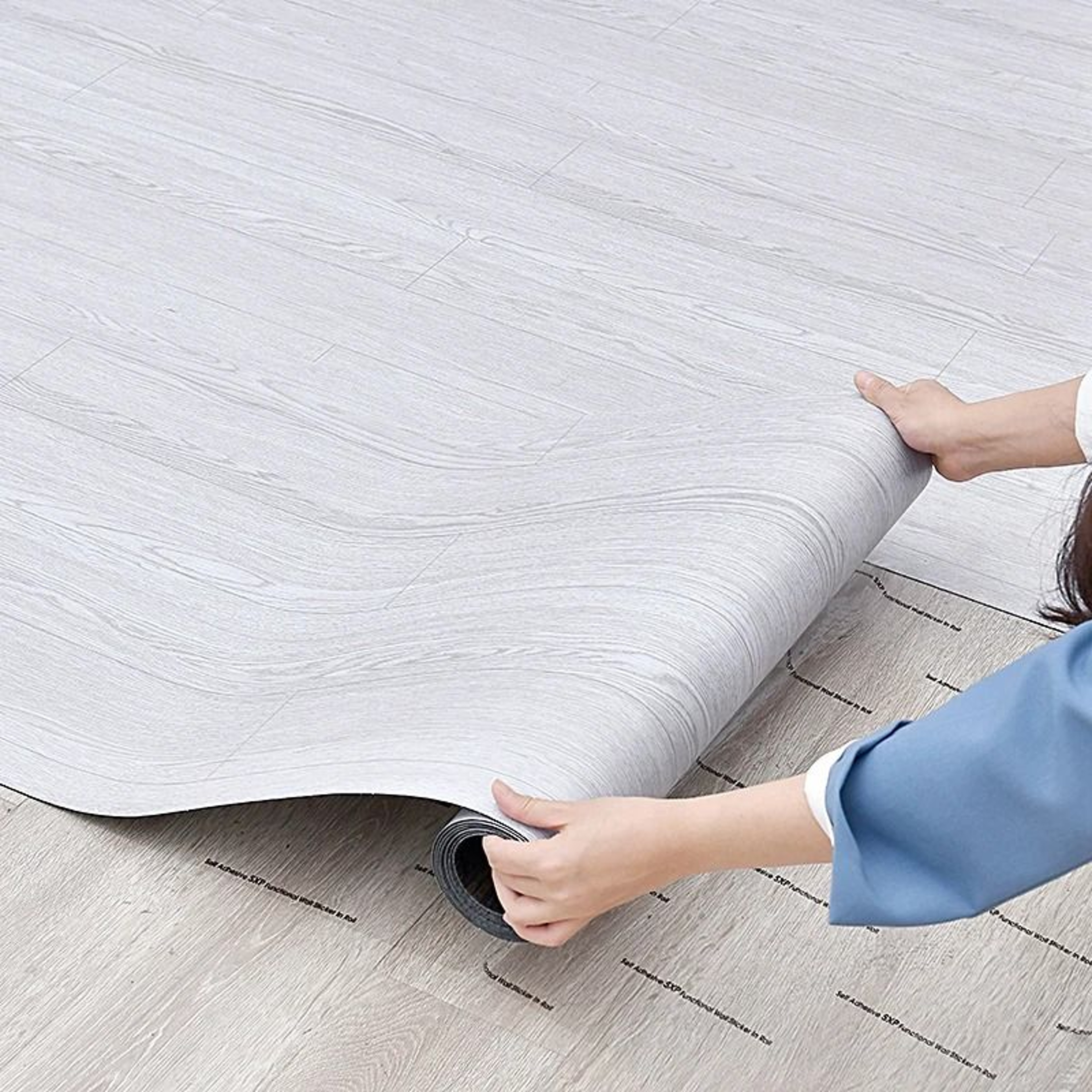 Matte Woodgrain Floor Stickers 2