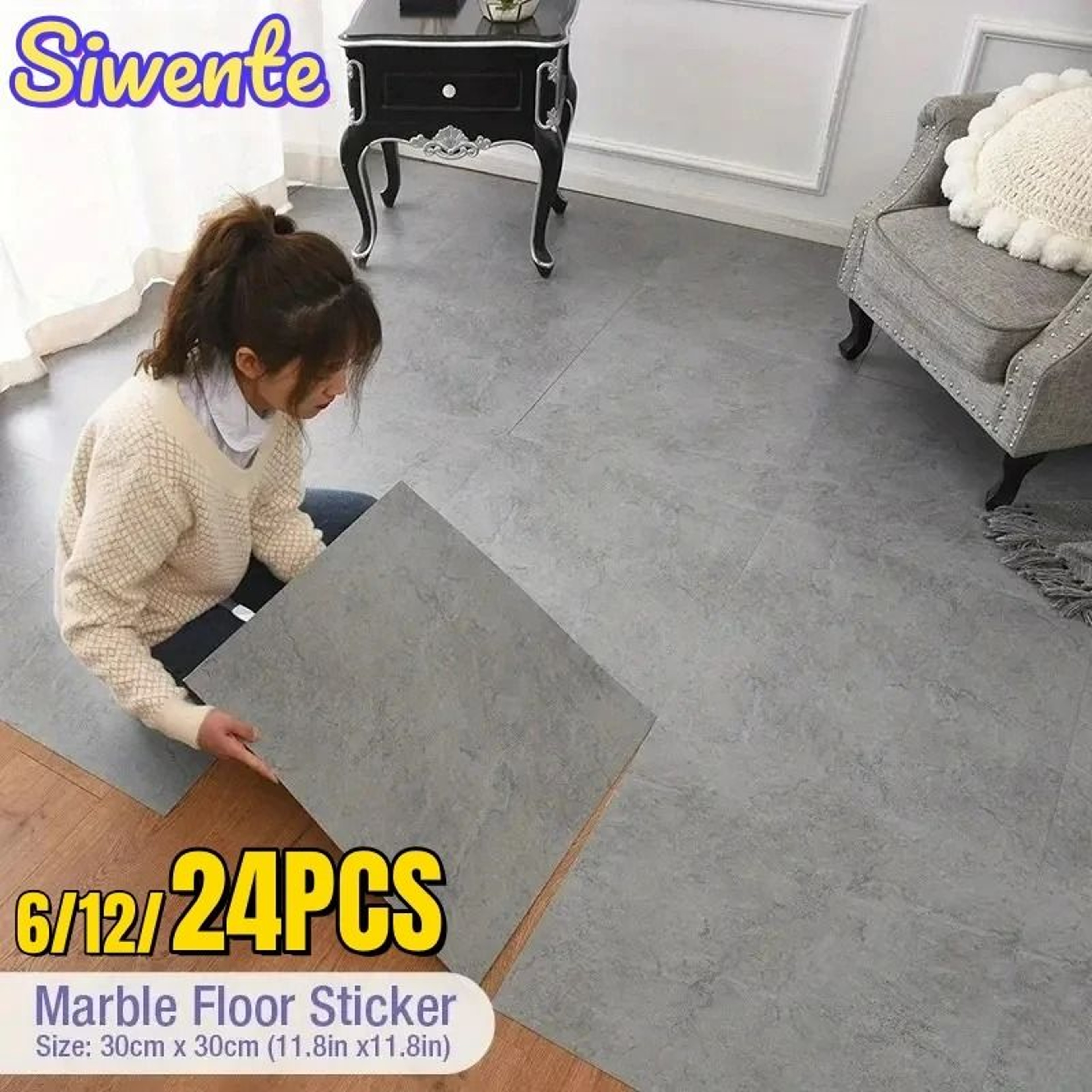 Marble Grip Peel Stick Tiles 0