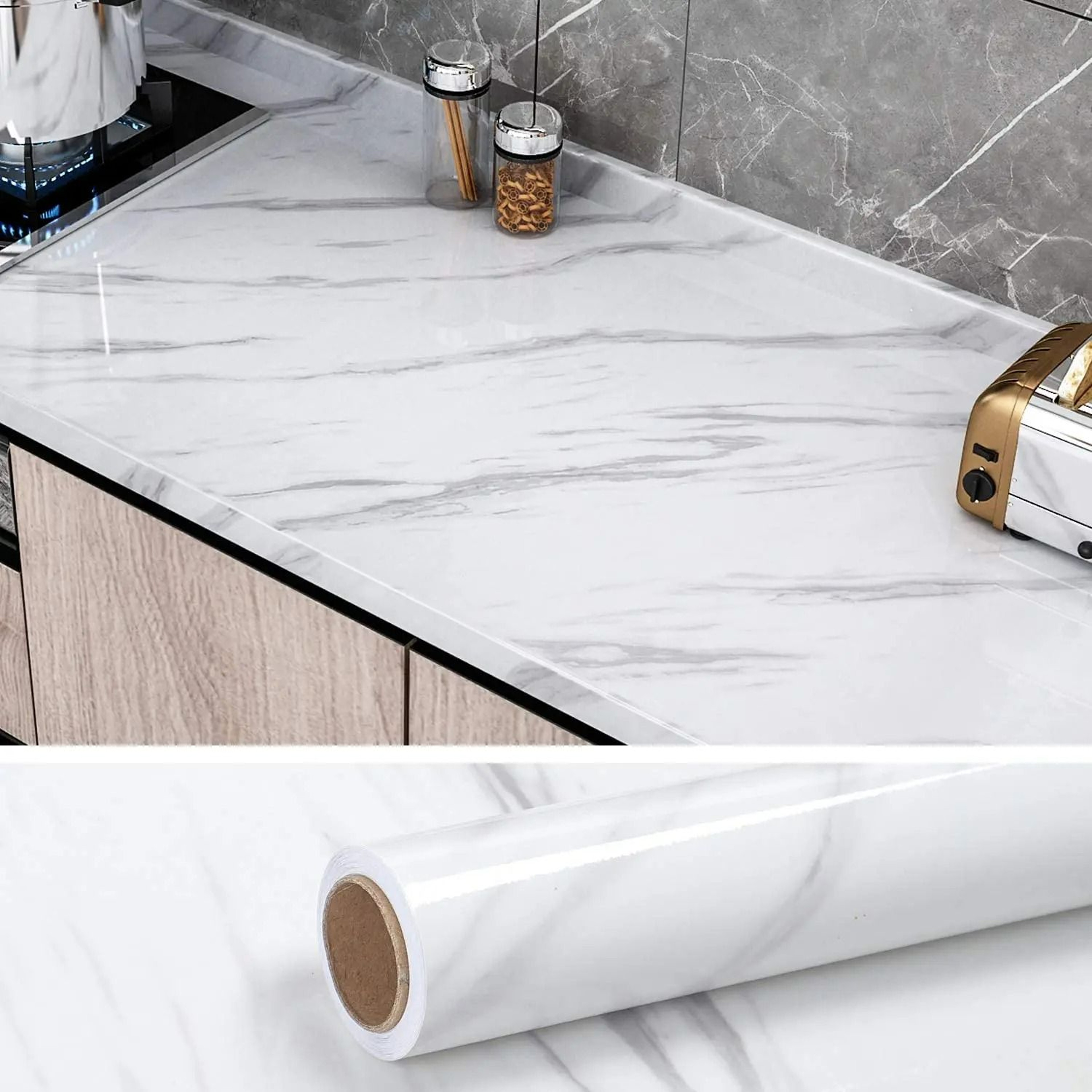 Luxe Marble Countertop Contact Paper 4