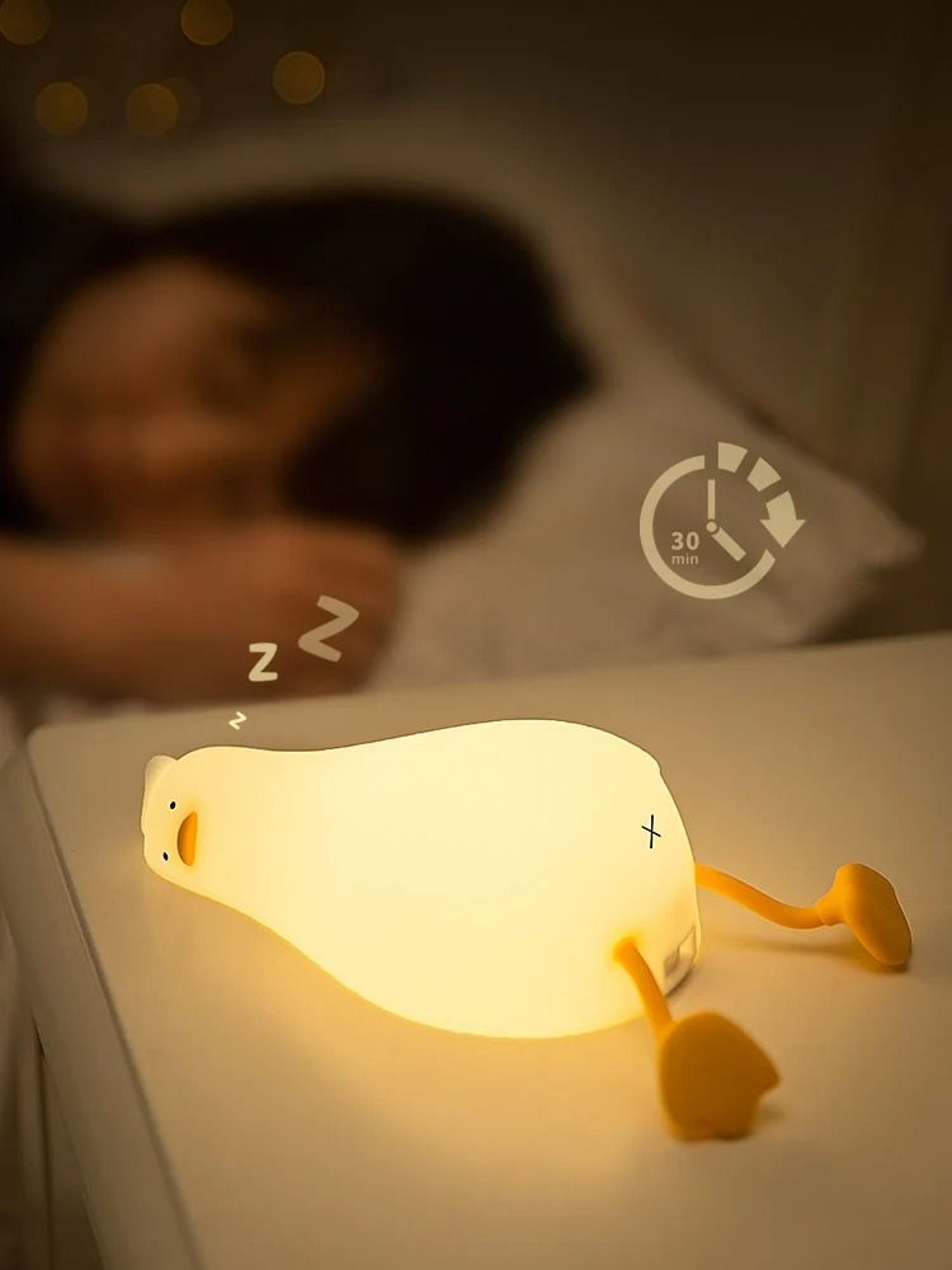 Sleepy Duck Silicone Night Light 2