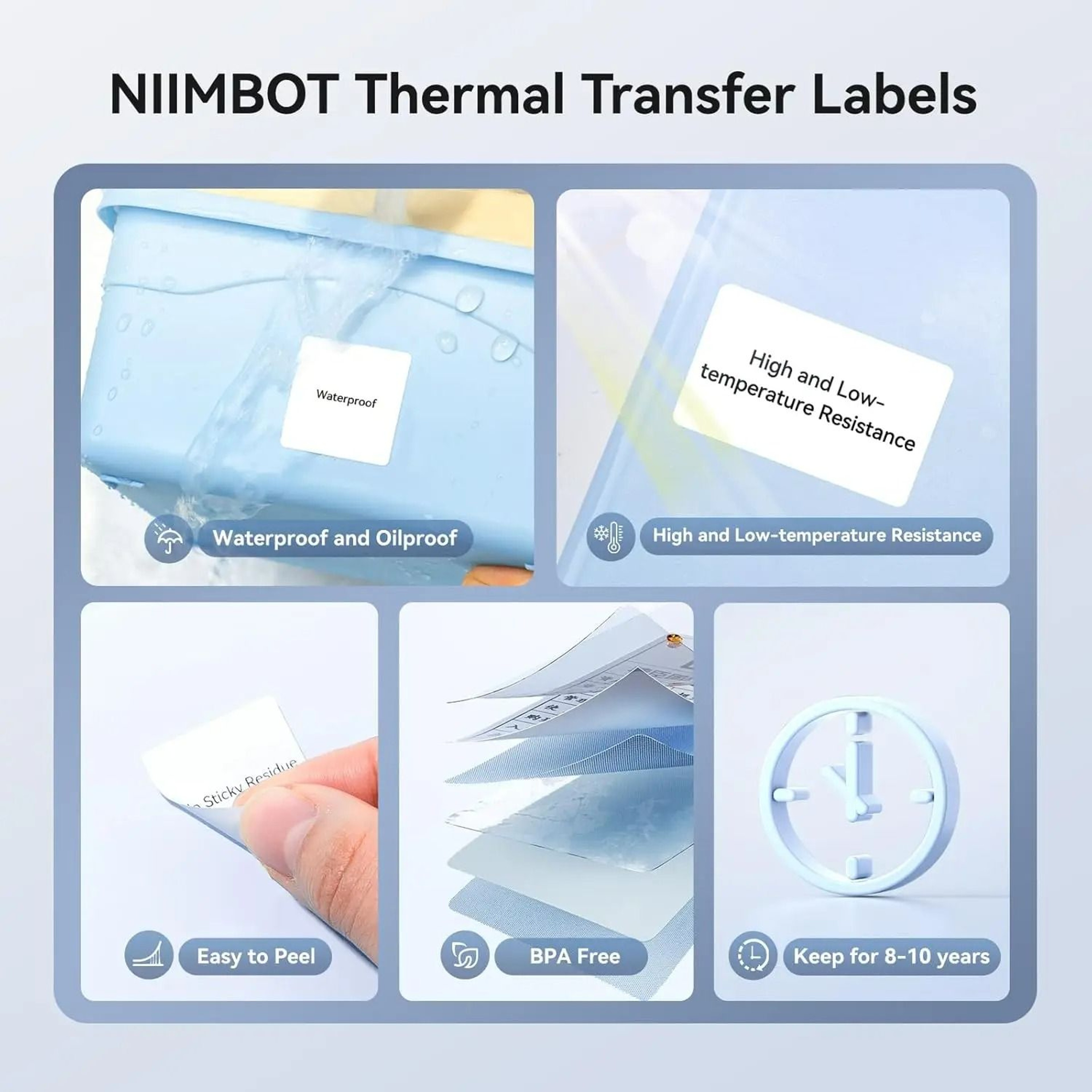 PrintGuard NIIMBOT Thermal Transfer Label Rolls 5