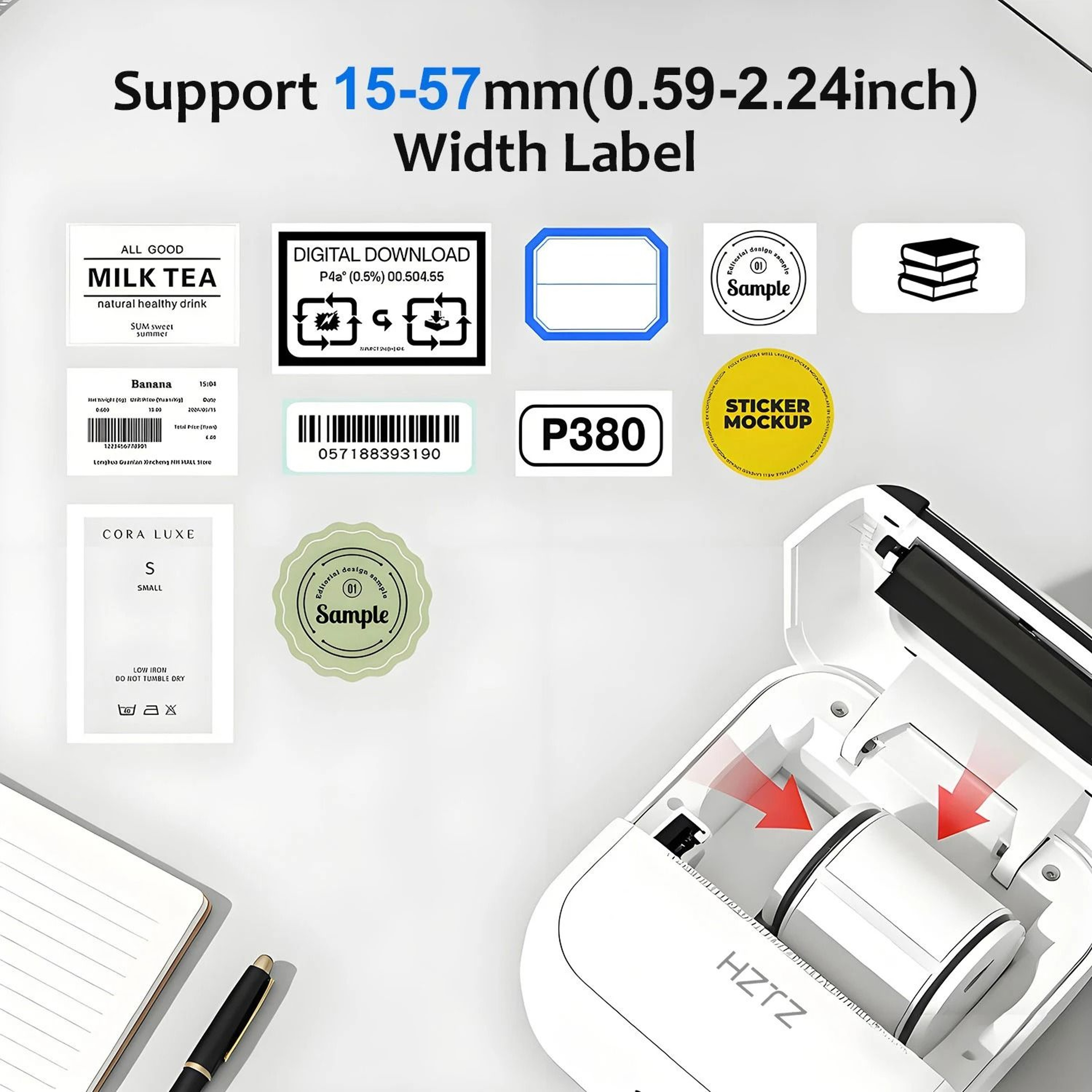 C50 Mini Wireless Thermal Tattoo And Label Printer 2