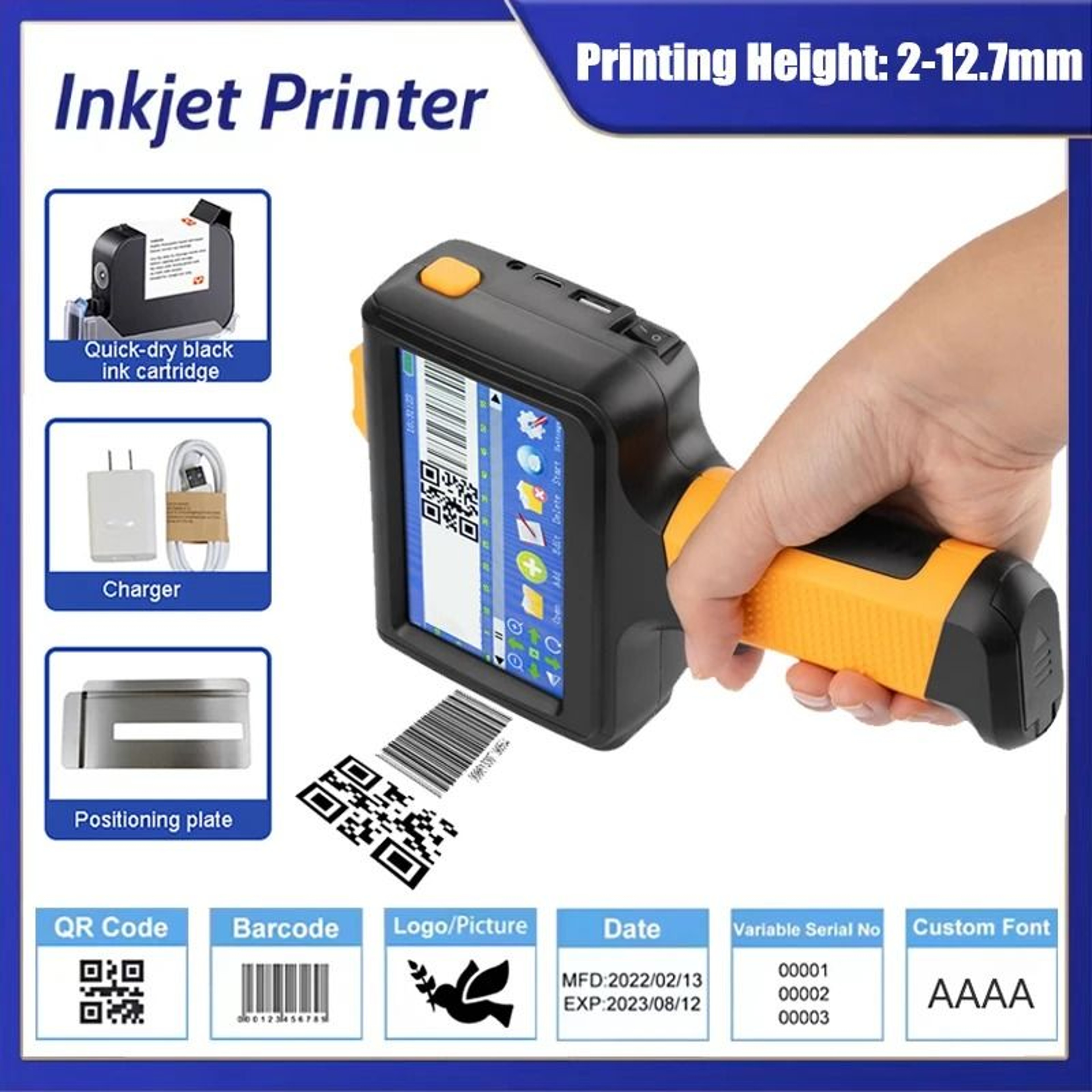CodeFlex 28 Language Handheld Inkjet Printer 0