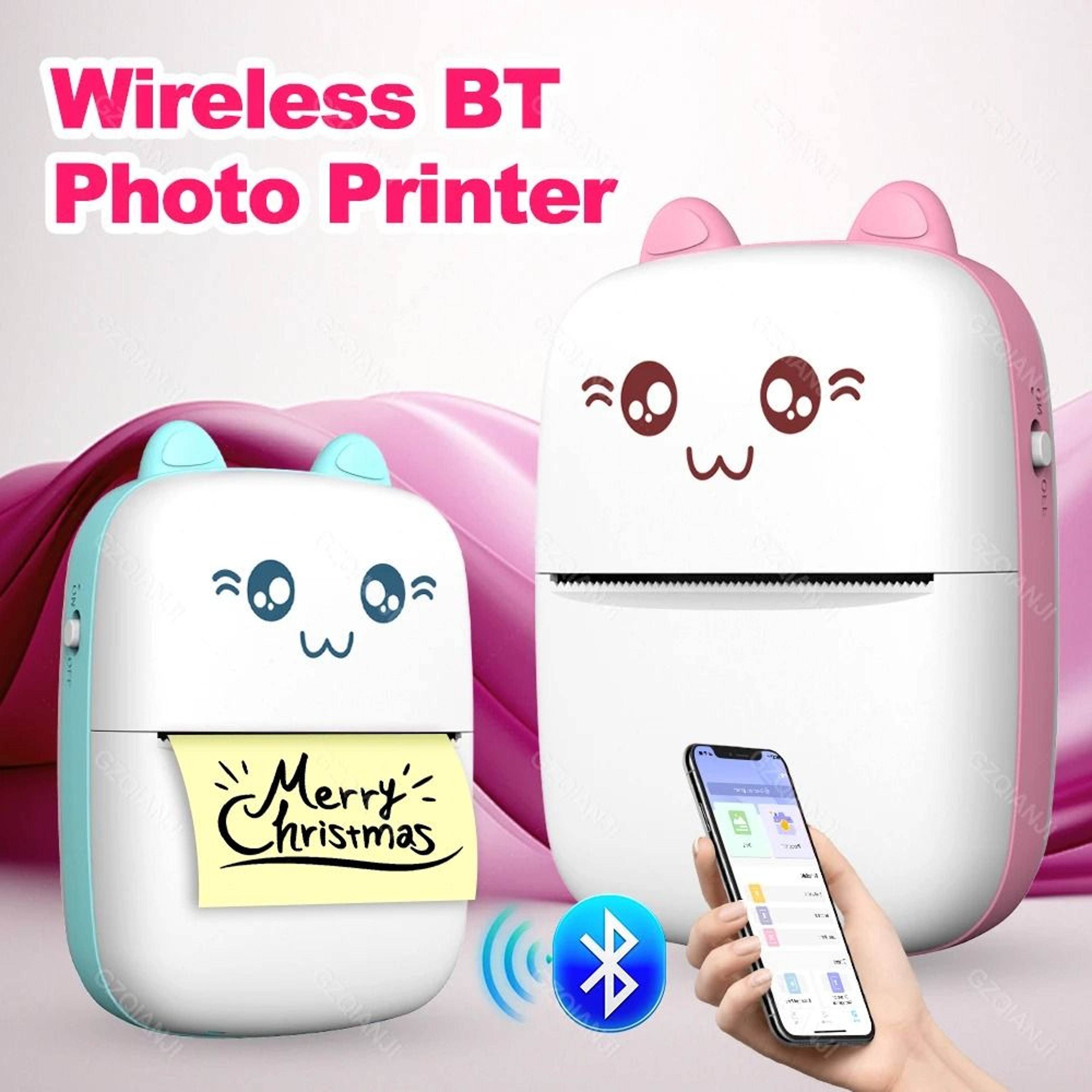 58mm Bluetooth Mini Thermal Sticker Printer 0