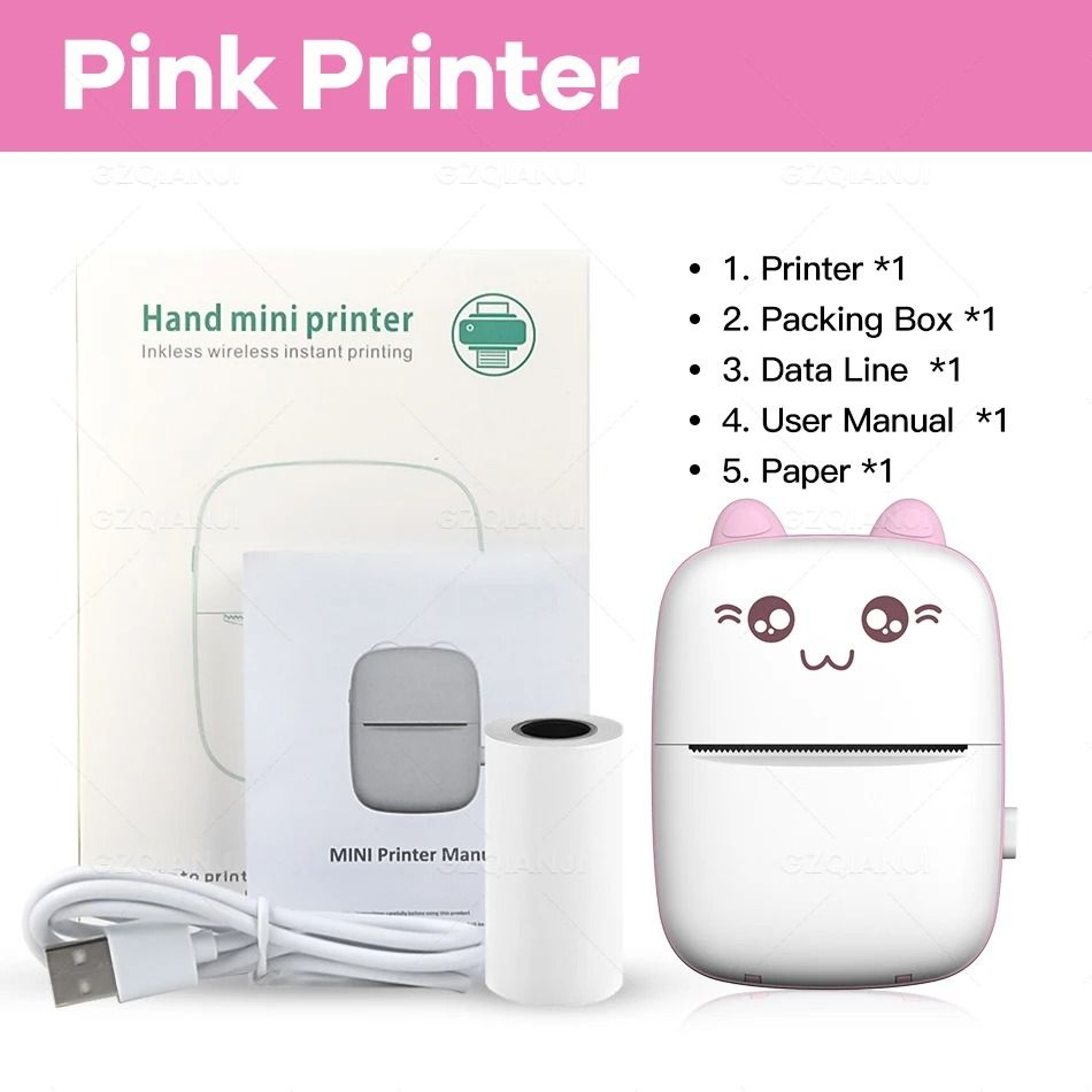 58mm Bluetooth Mini Thermal Sticker Printer 16