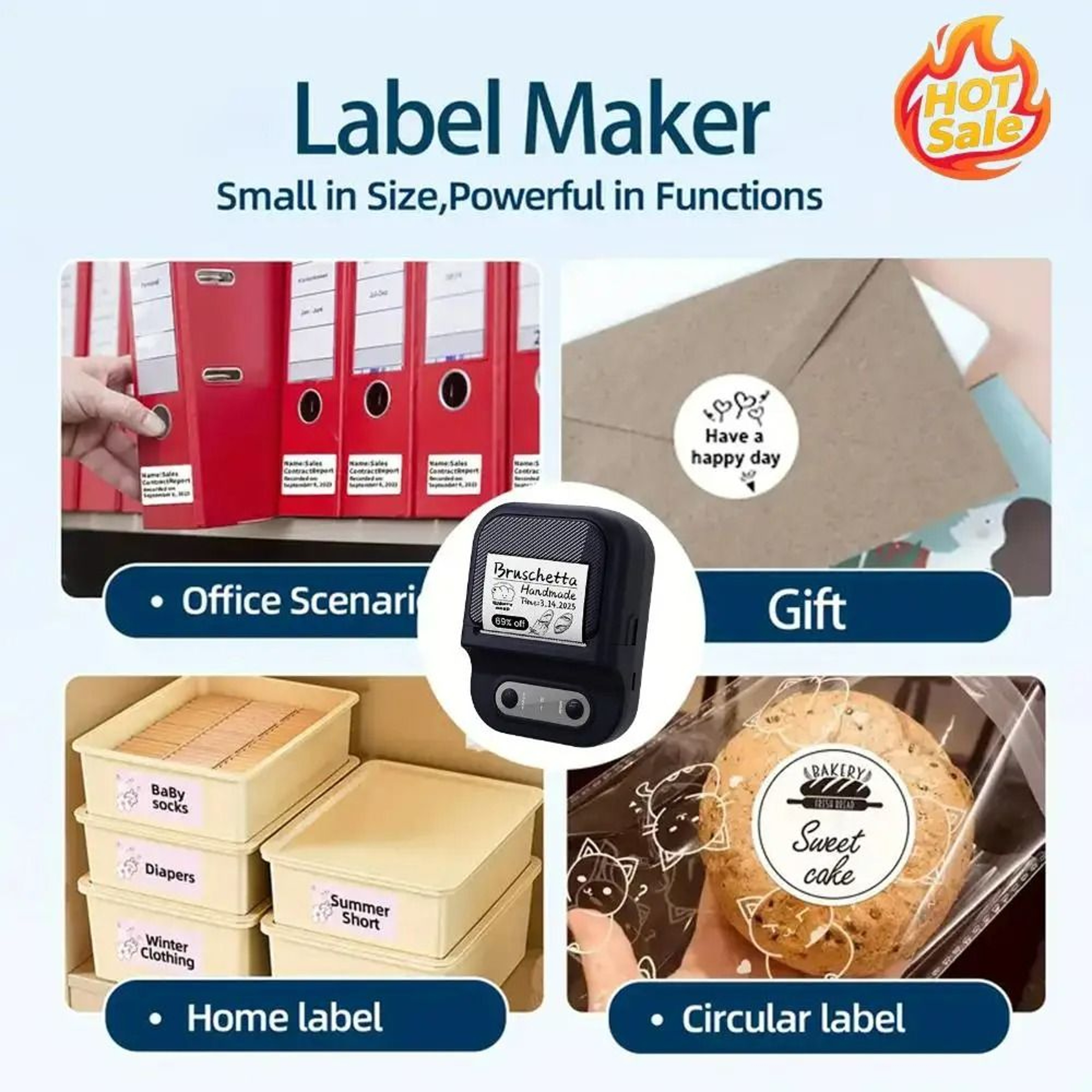 Mini Portable Inkless Label Printer 5