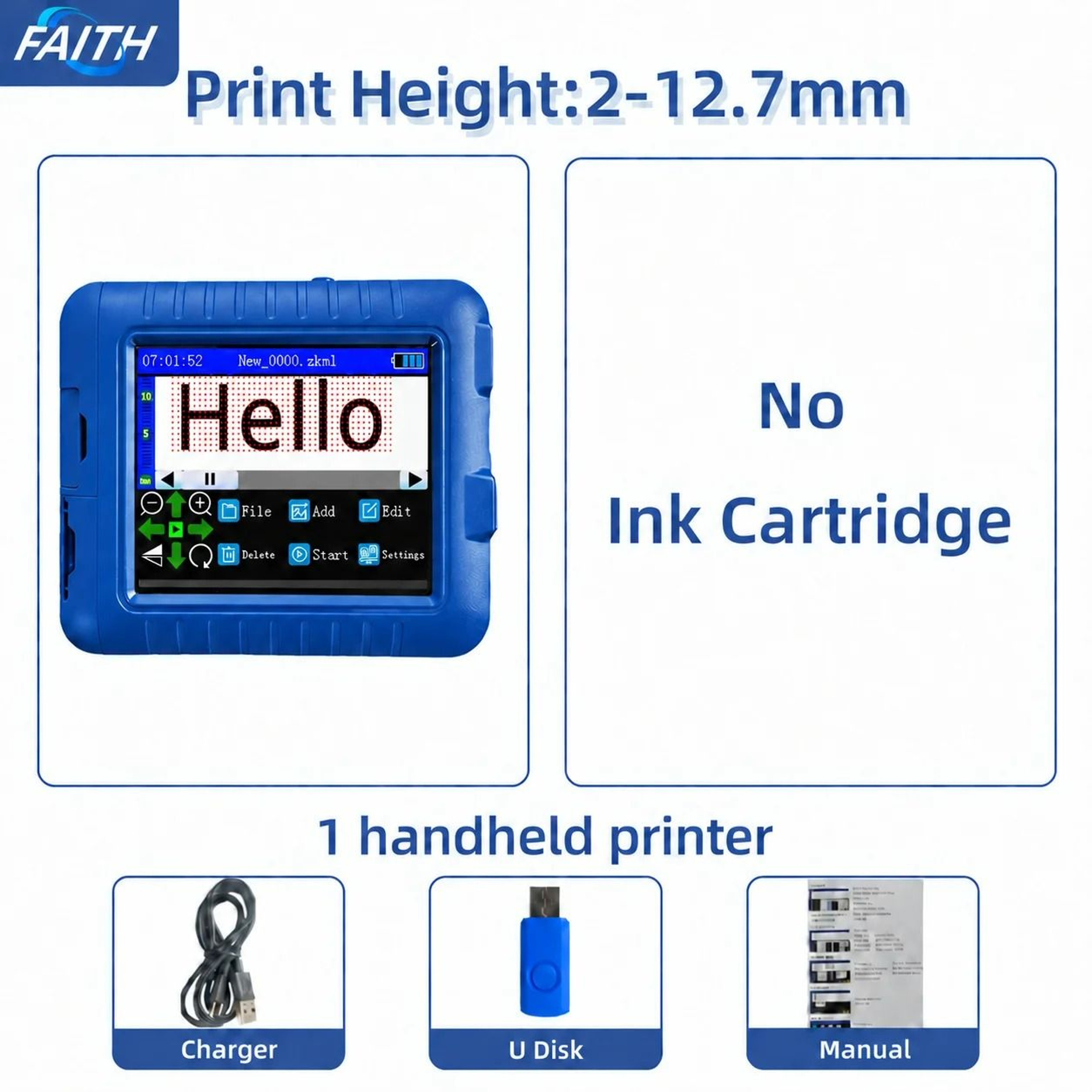 Faith Portable Handheld Inkjet Coding Printer 7
