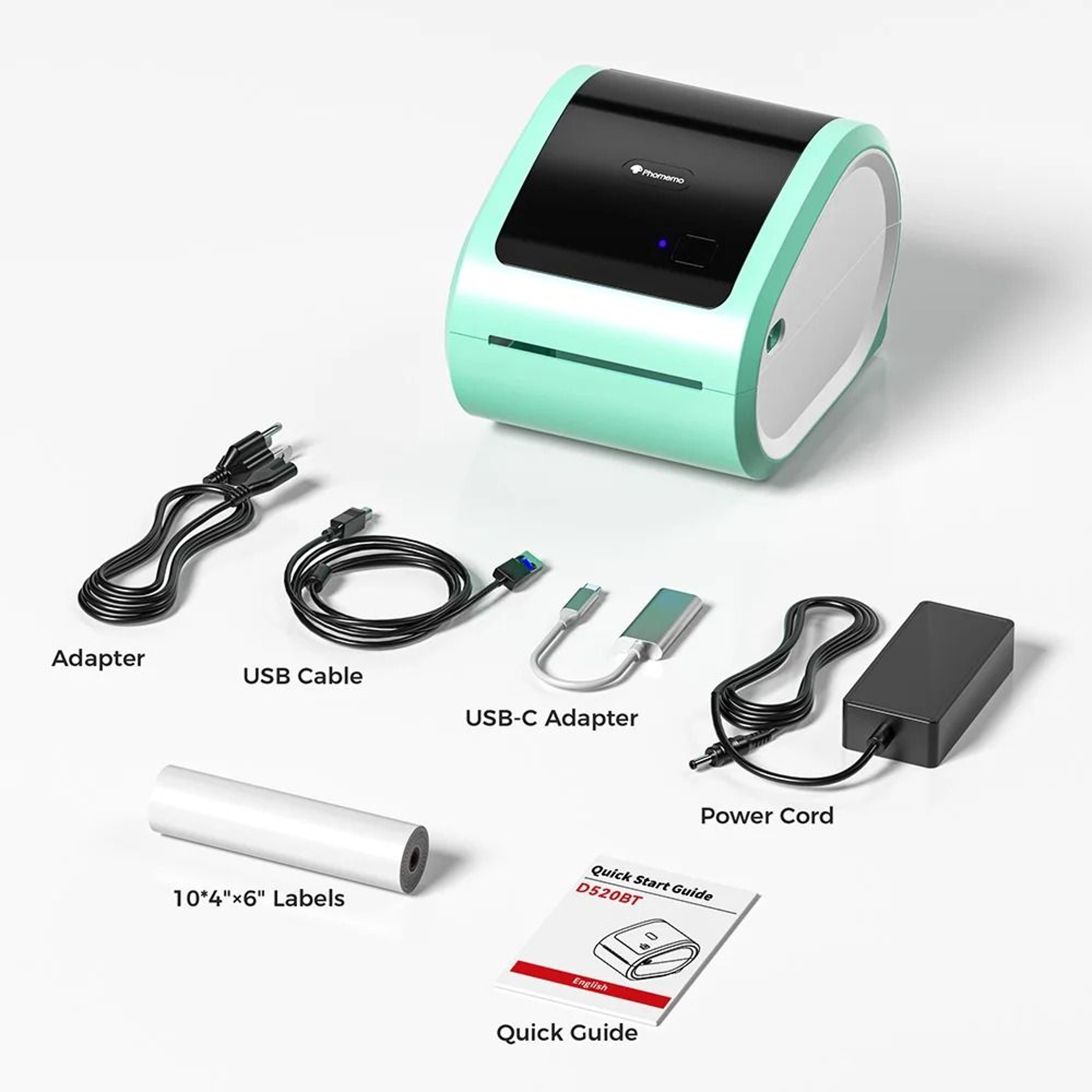Phomemo D520BT Bluetooth Shipping Label Printer 10