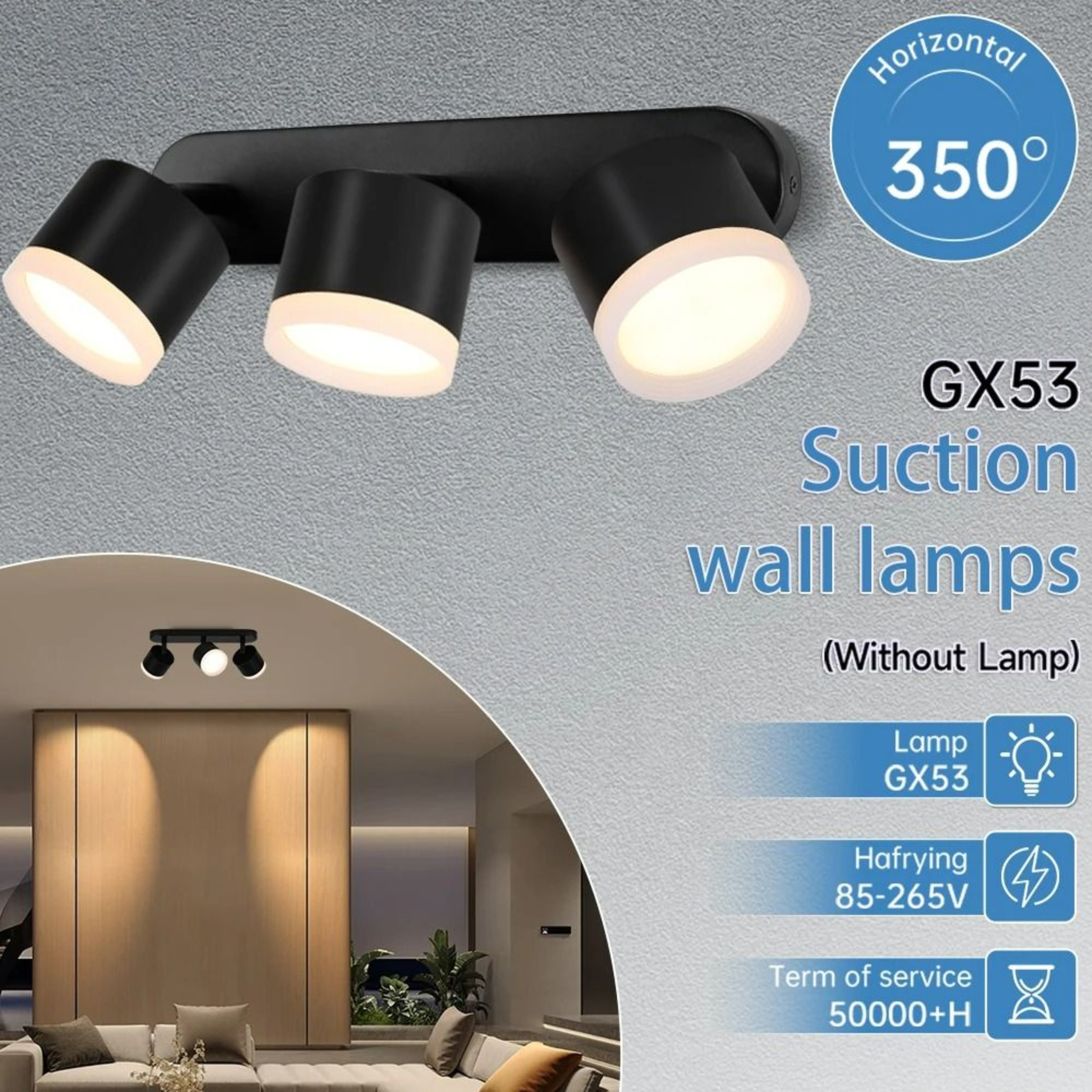 Rotatable GX53 Multi Head Ceiling Spotlights 1