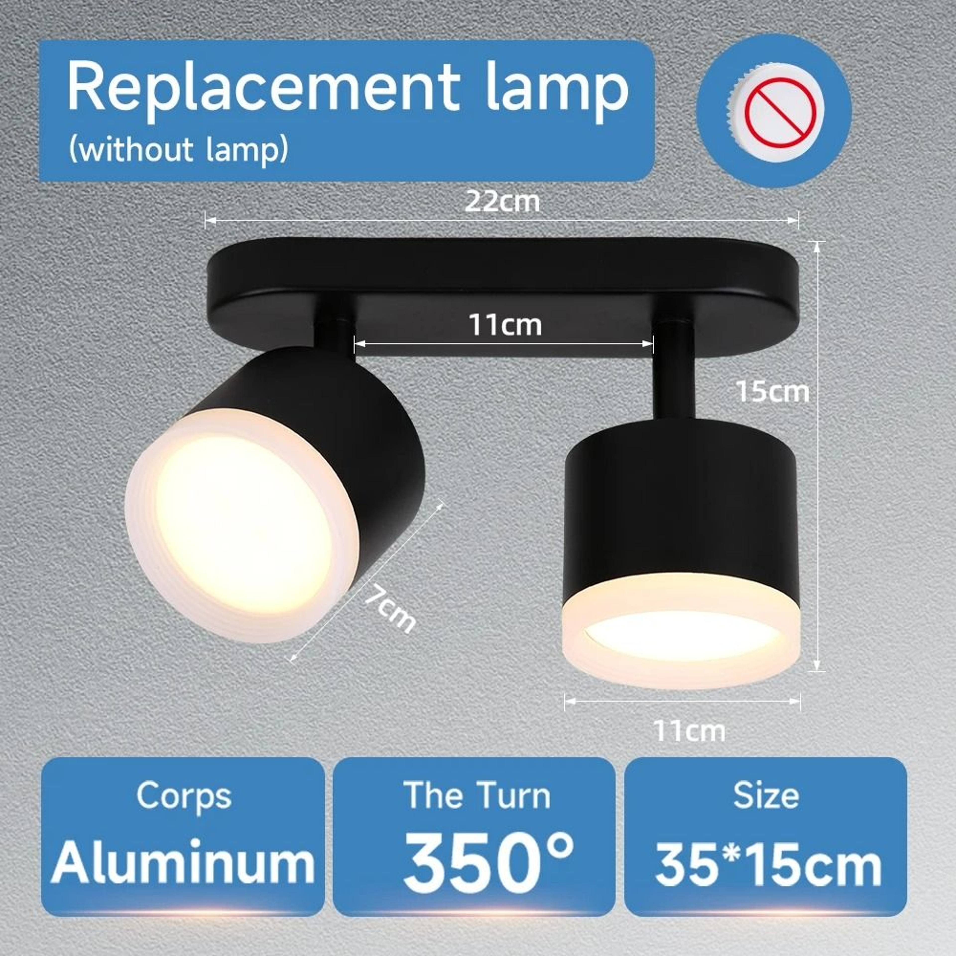 Rotatable GX53 Multi Head Ceiling Spotlights 8