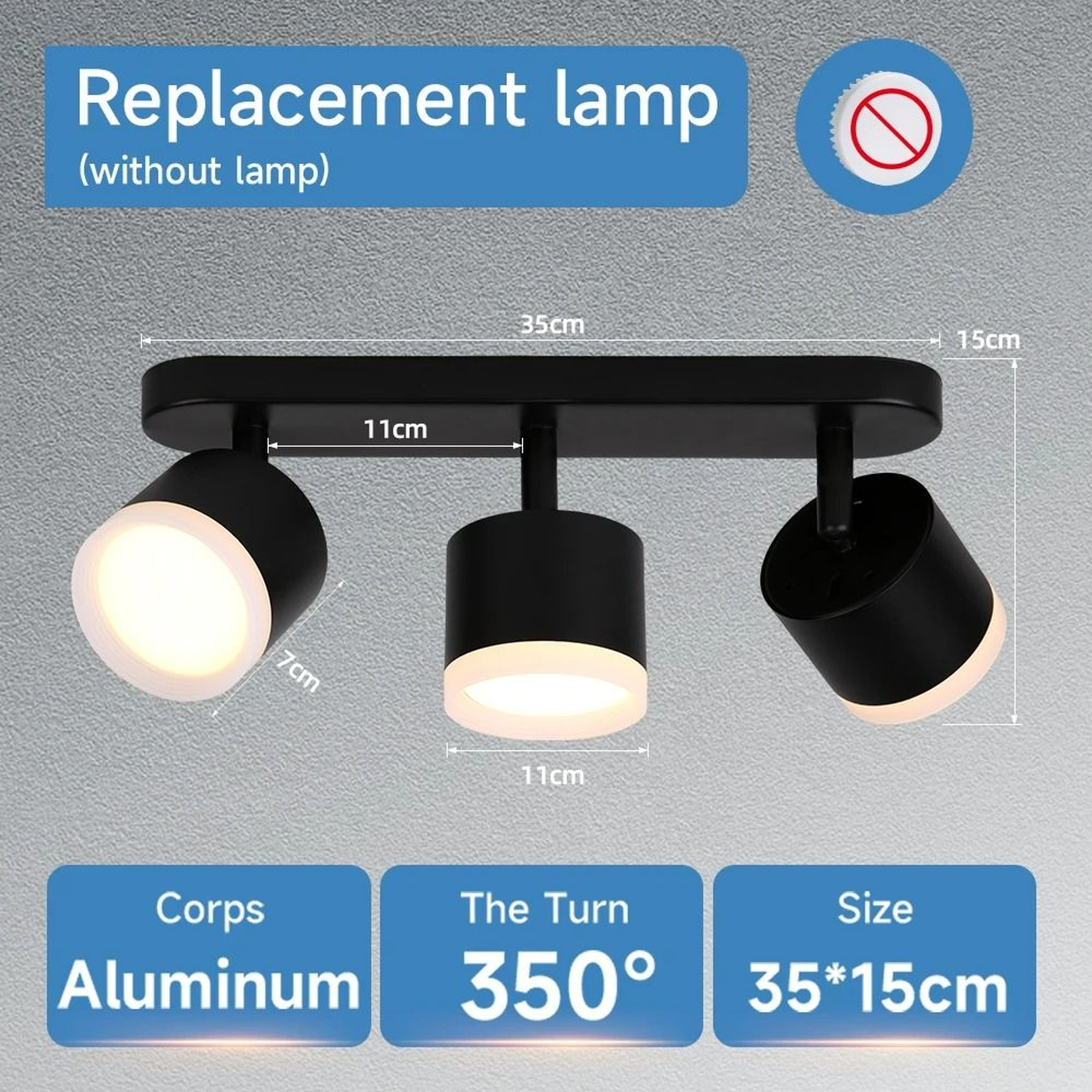 Rotatable GX53 Multi Head Ceiling Spotlights 11