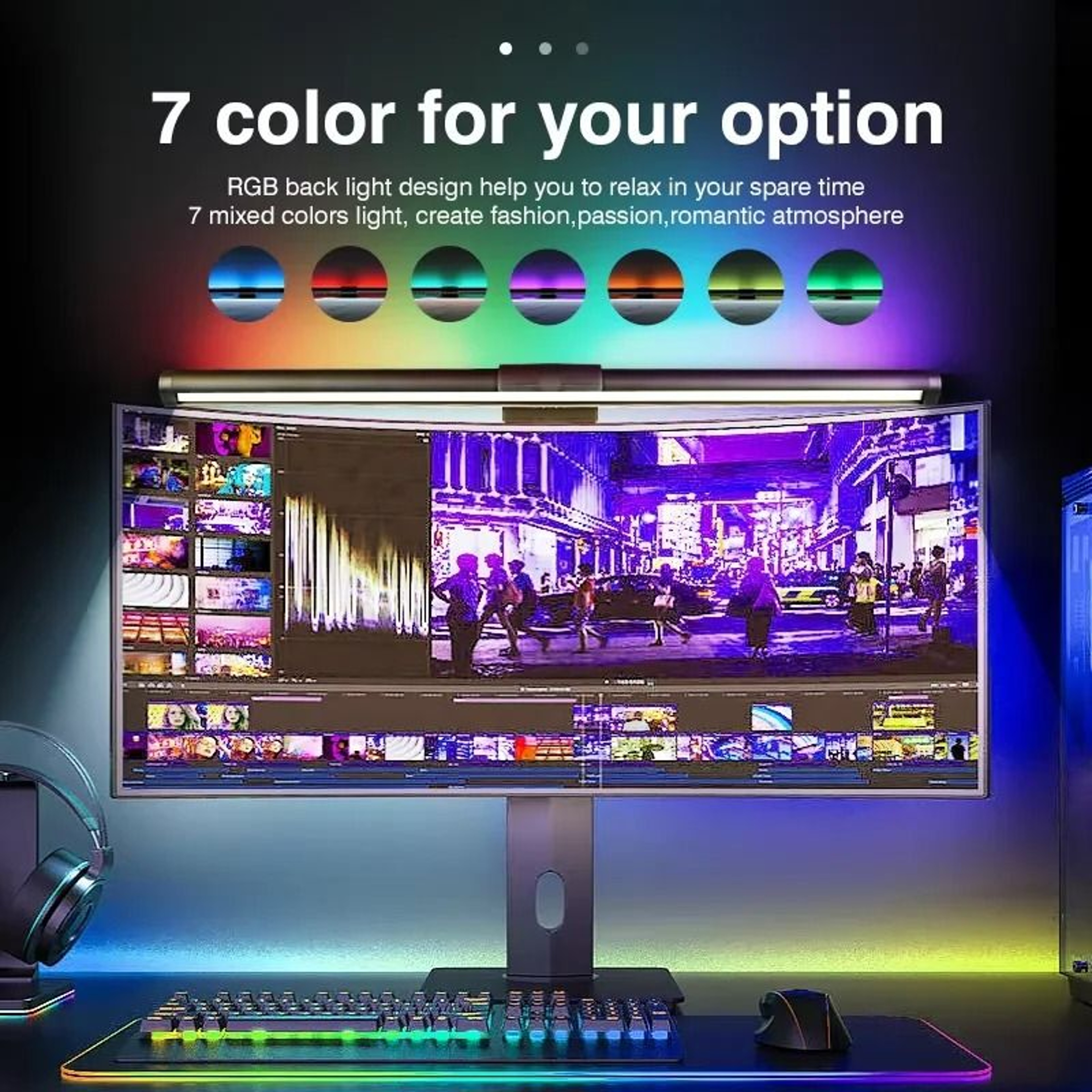 Stepless Dimmable LED Monitor Desk Light 0