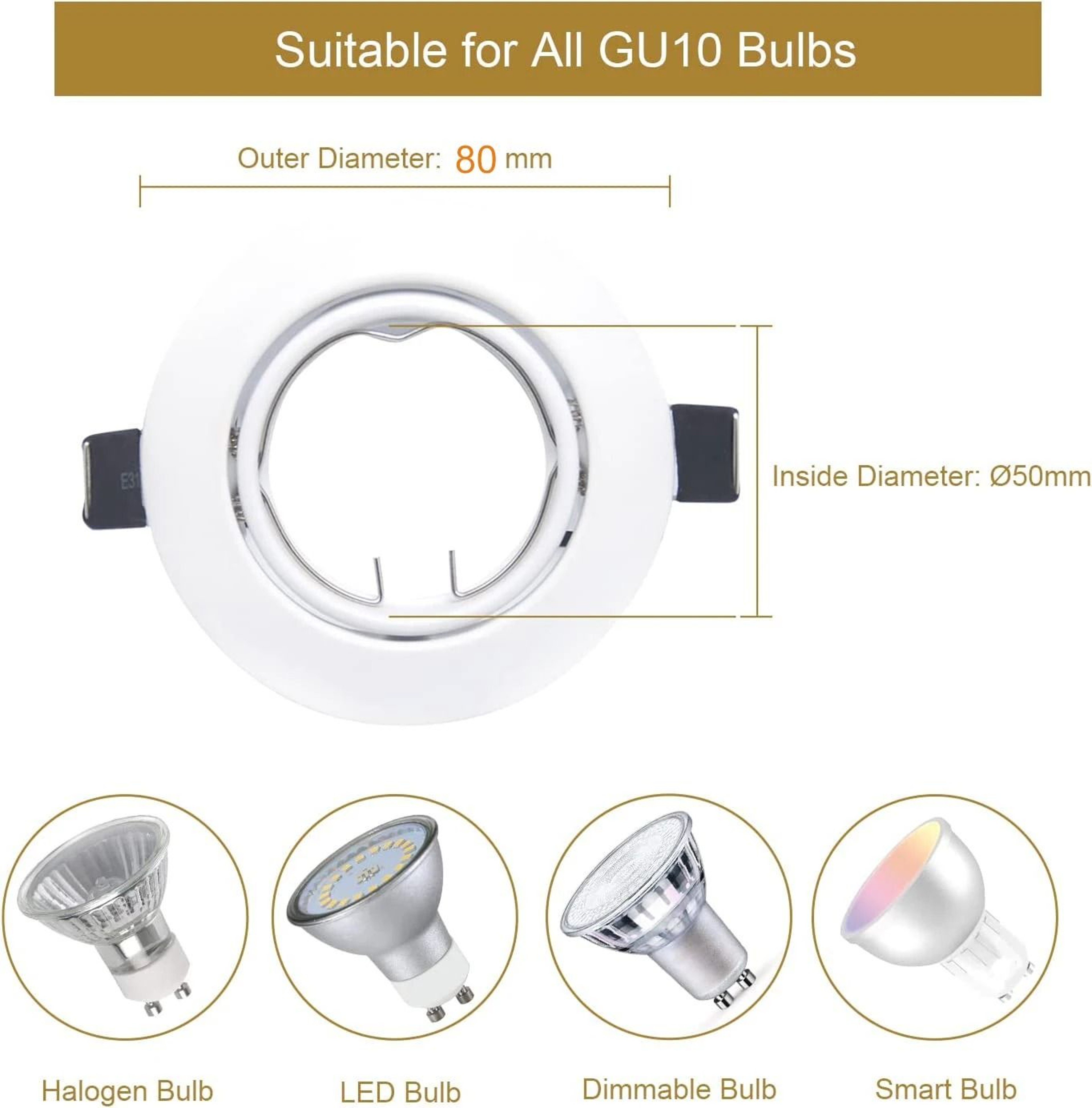 LumaFit Adjustable Recessed Spotlight Frame 6