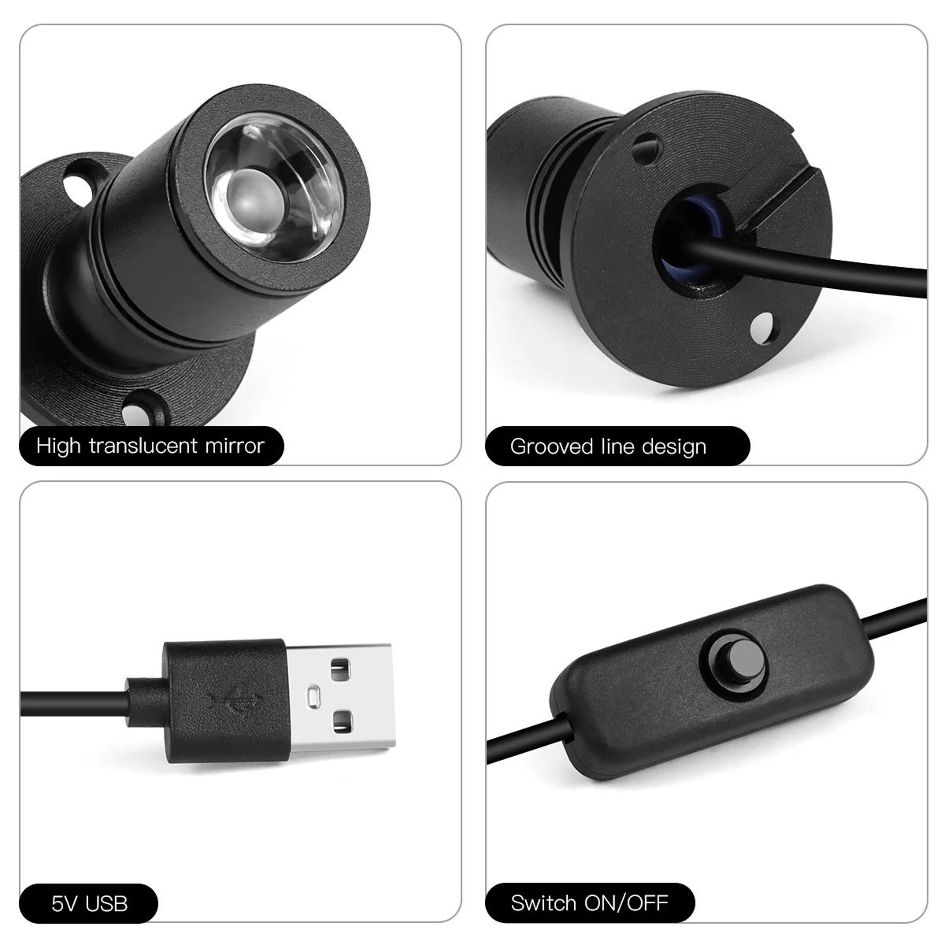 PrismSpot USB Rotatable Mini Spotlight 2