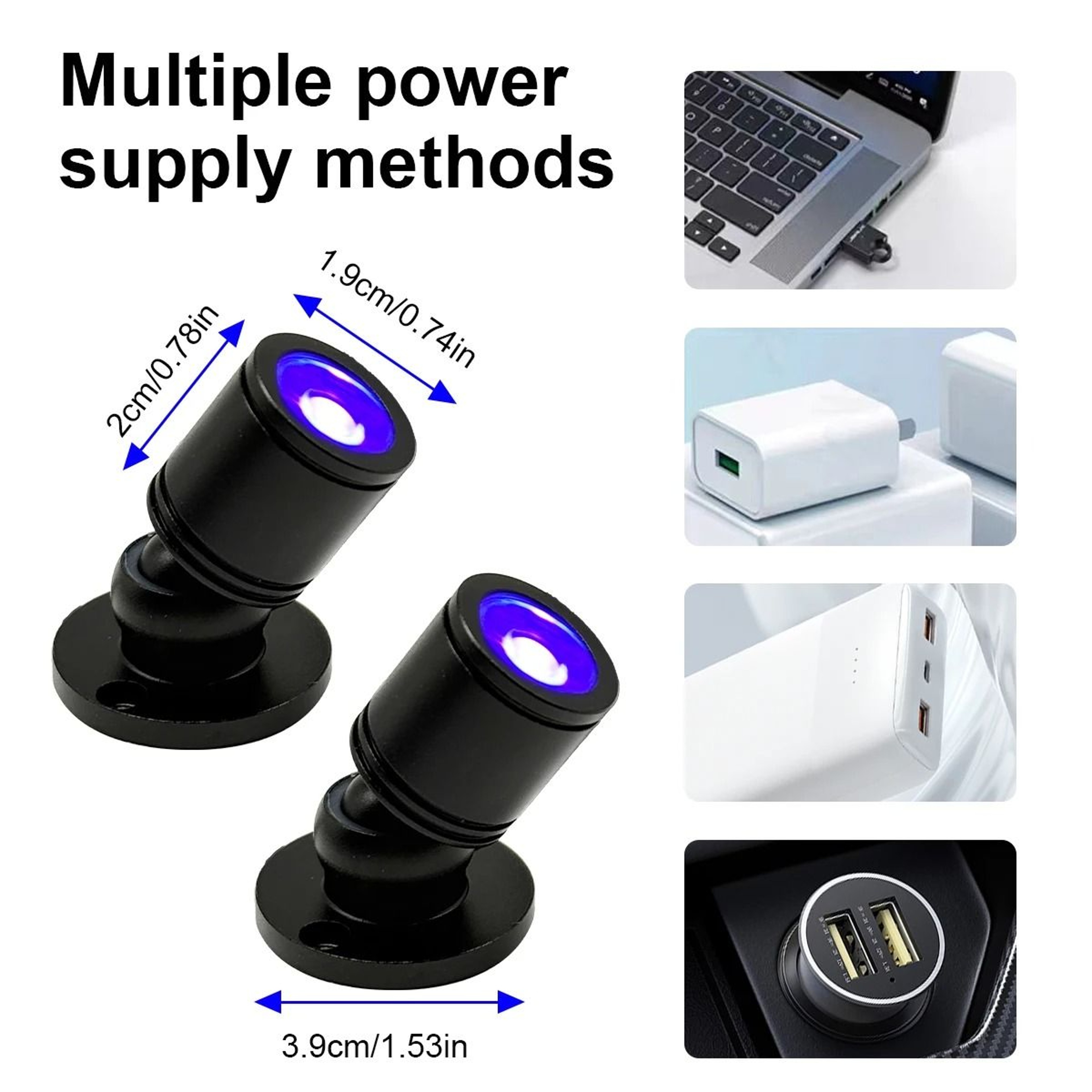VioletBeam UV Mini Spotlights 2