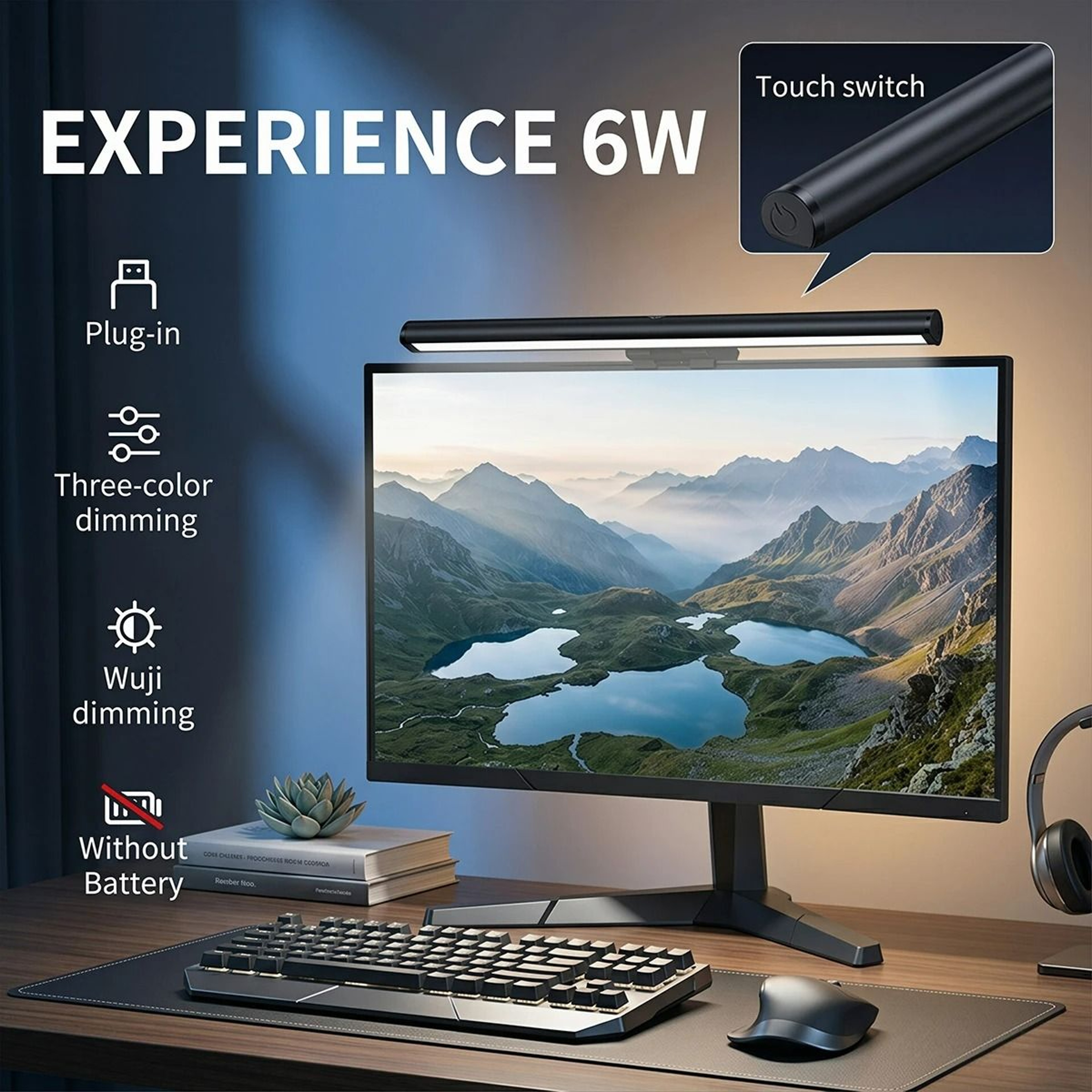 USB Dimmable LED Monitor Light Bar 0