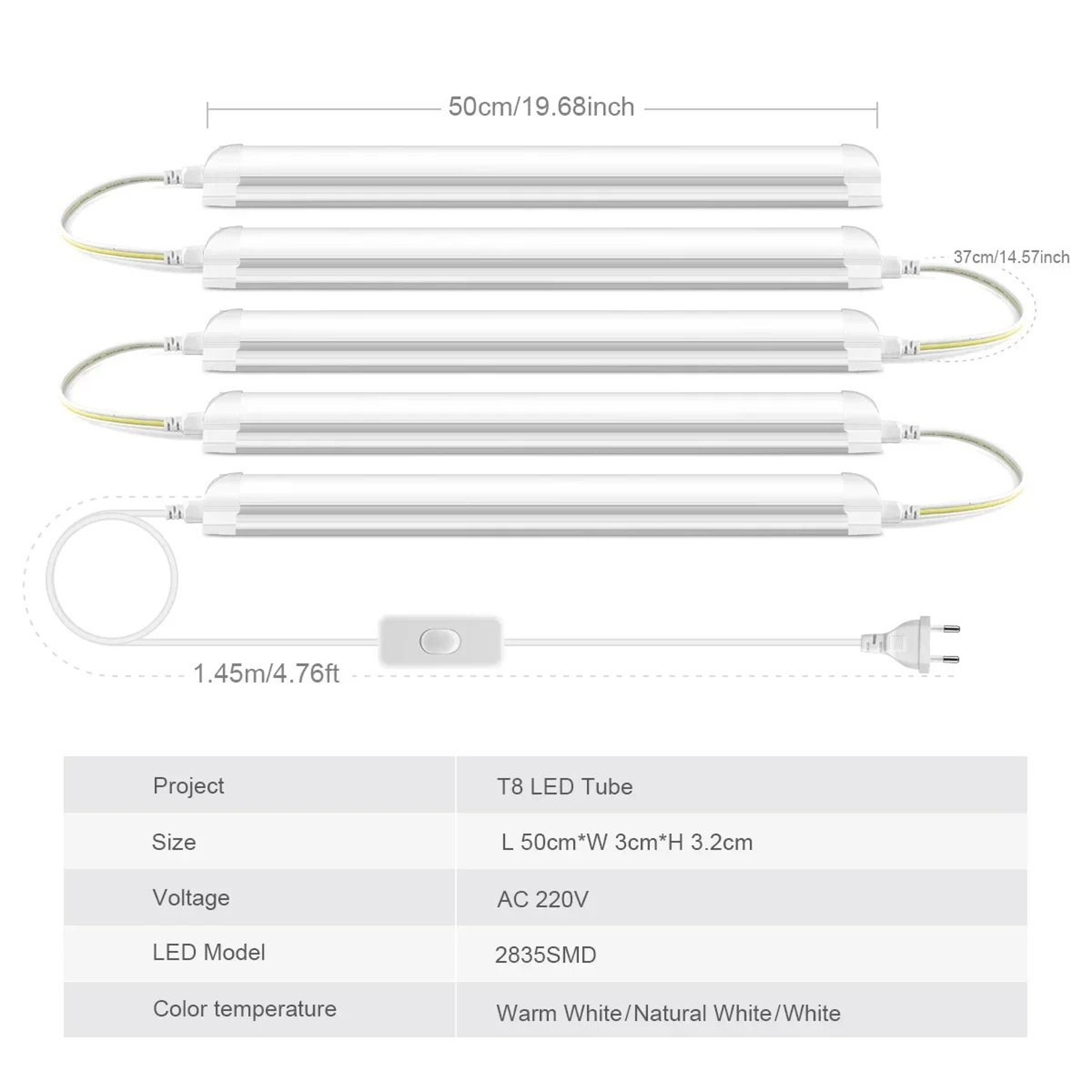 T8 LED Under Cabinet Bar Lights 5