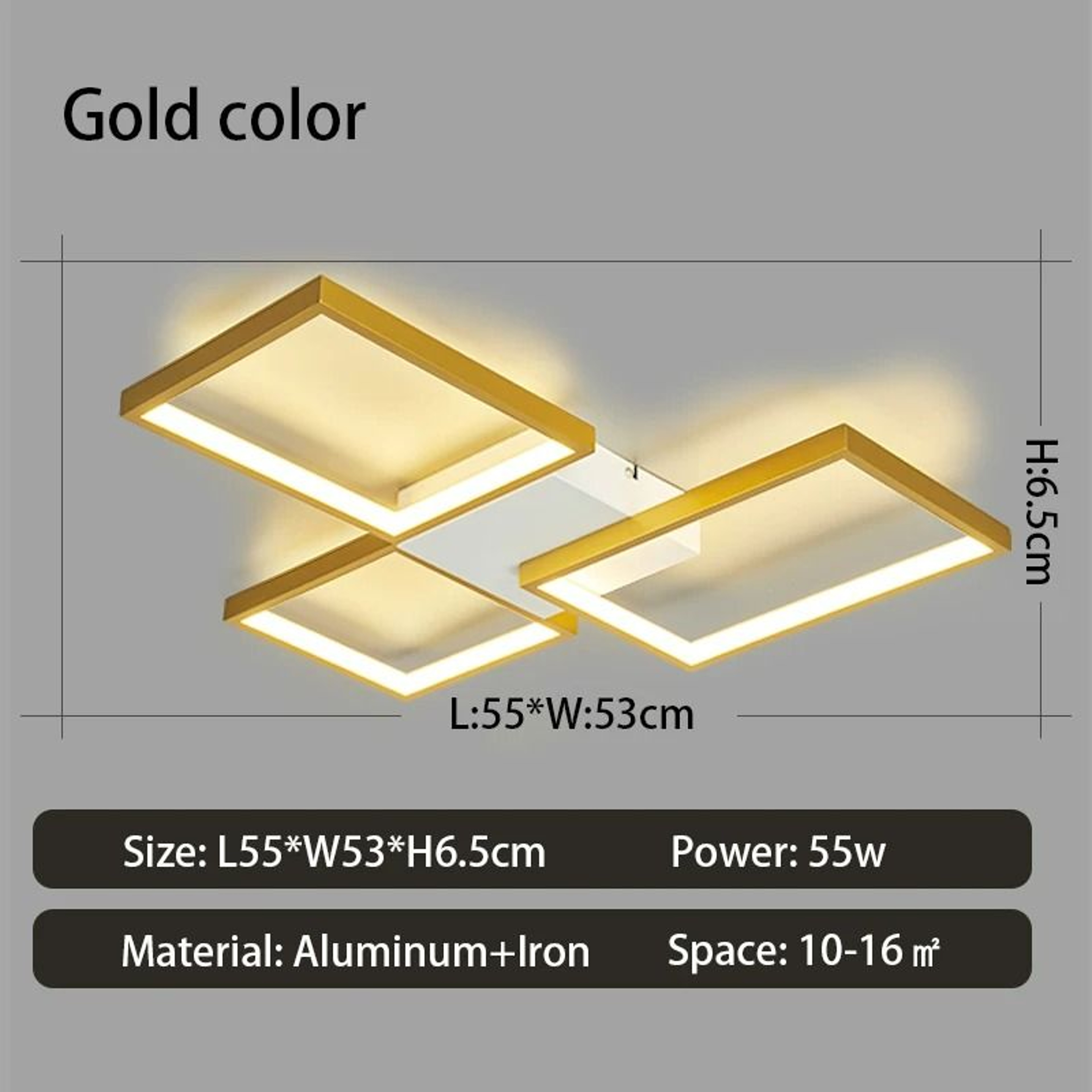LuxeGlow Modern LED Ceiling Light 6